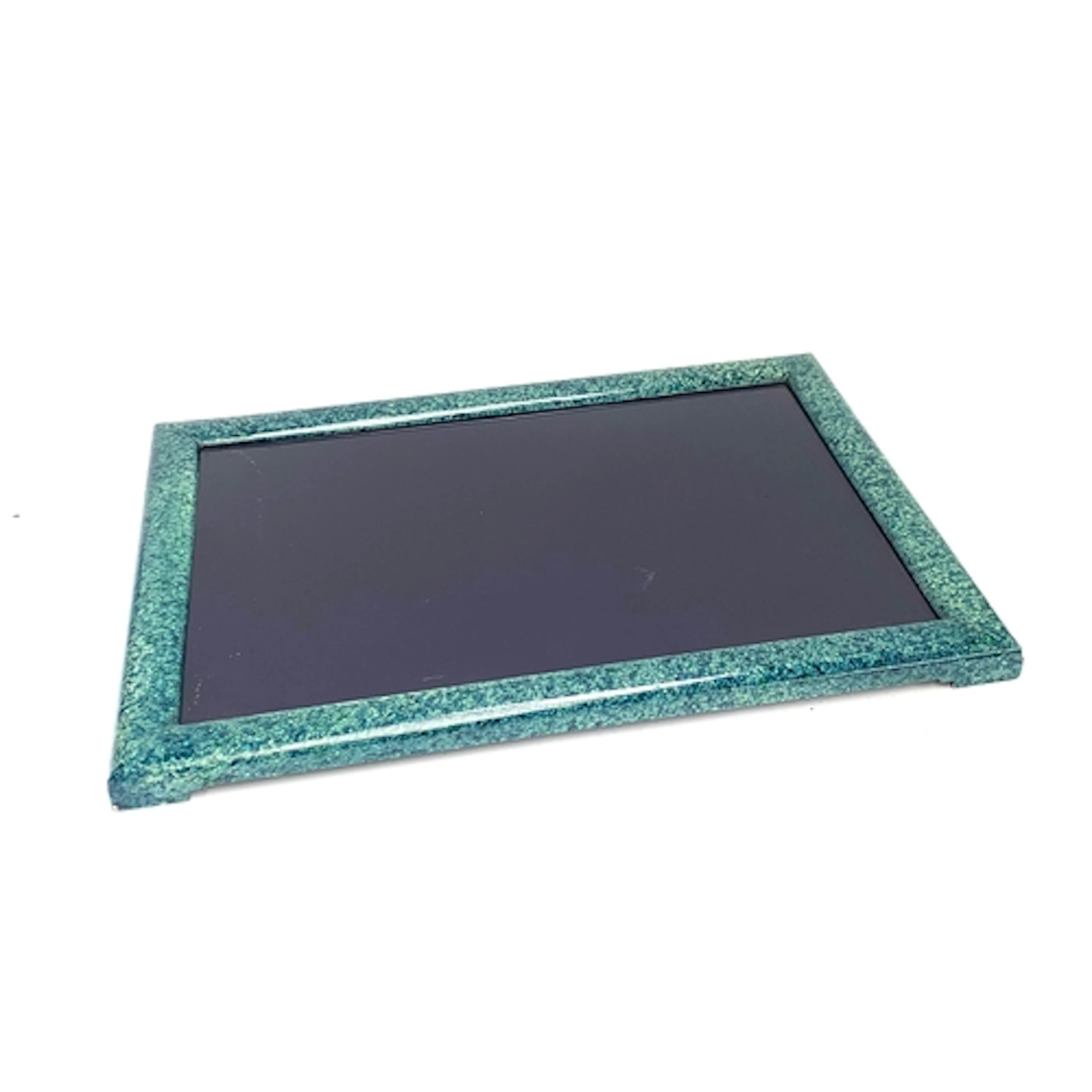 A large Italian tray or platter, the raised cushion border i...
