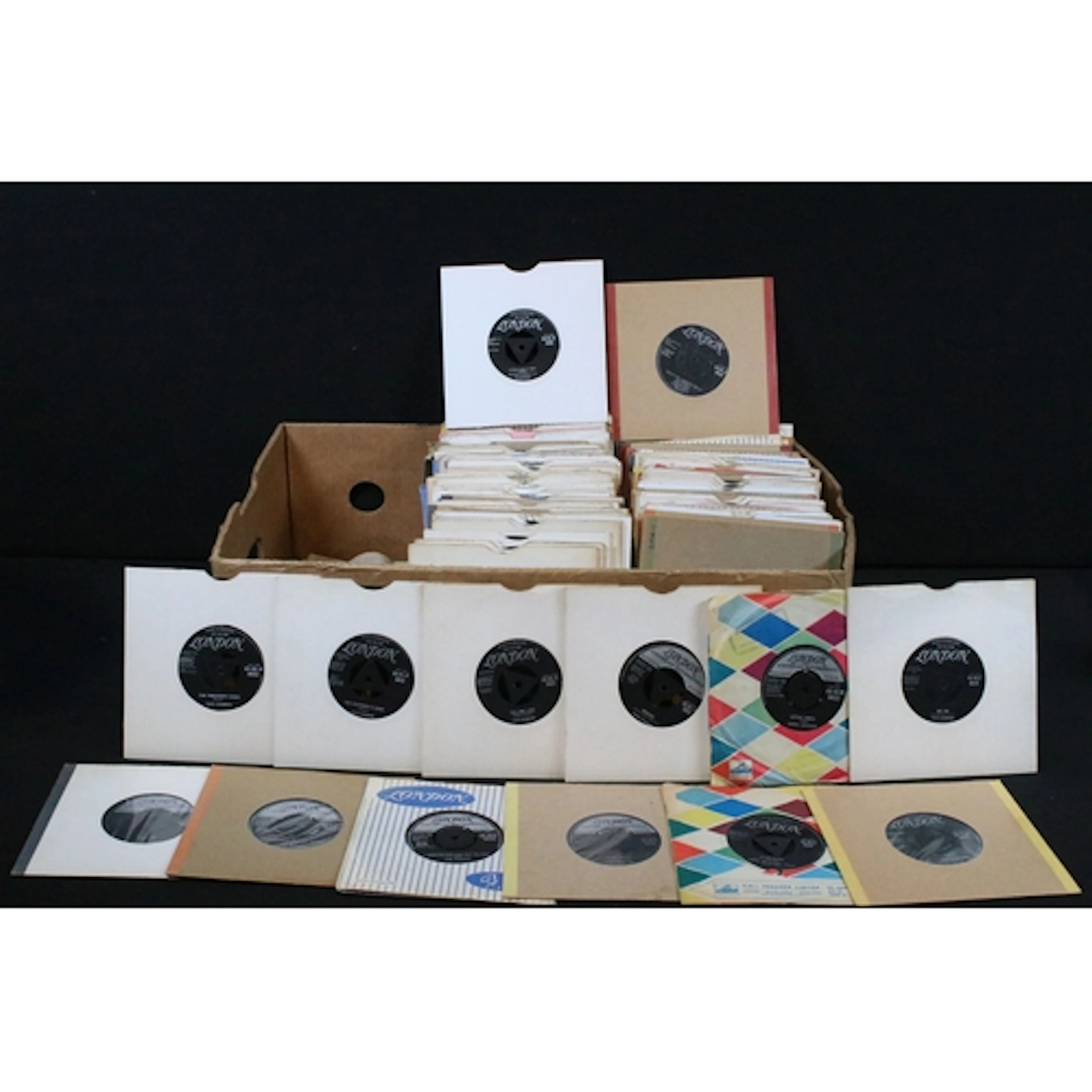 Vinyl - Over 220 mainly rock & roll 7" singles on London Rec...