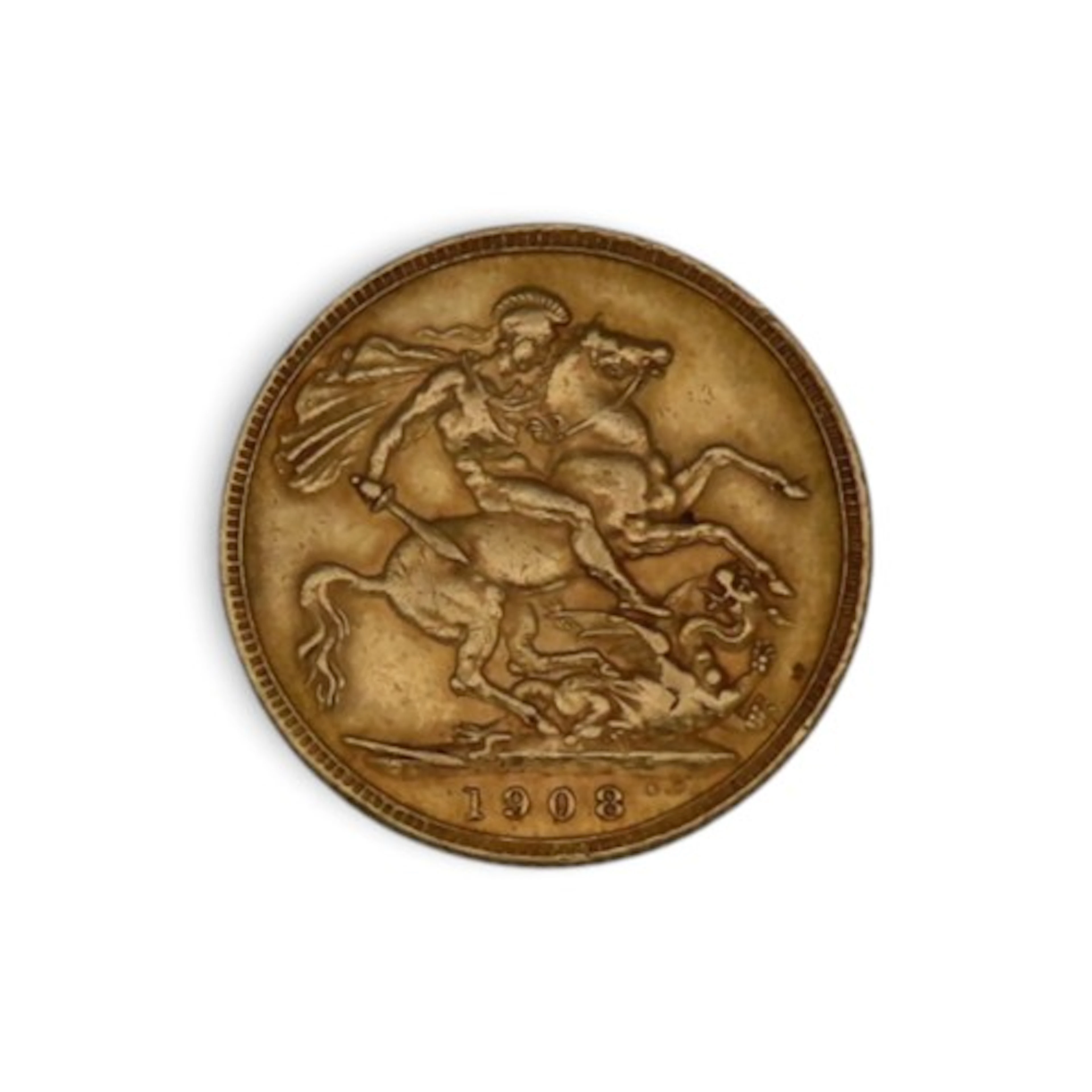An Edward VII (1901-1910) full sovereign gold coin, 1908, 8 ...