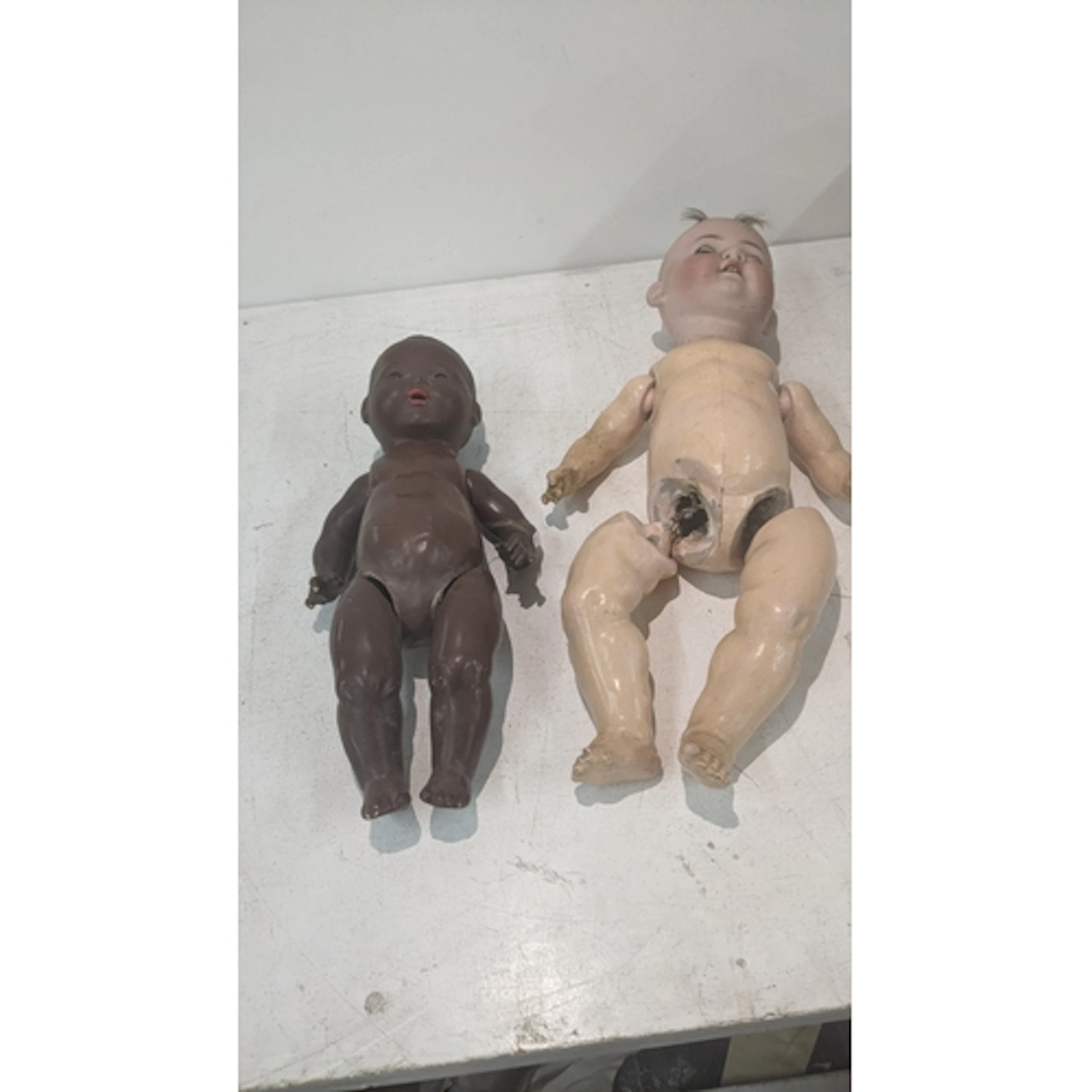 An Armand Marseille 351/6K vintage doll along with a Heubach...