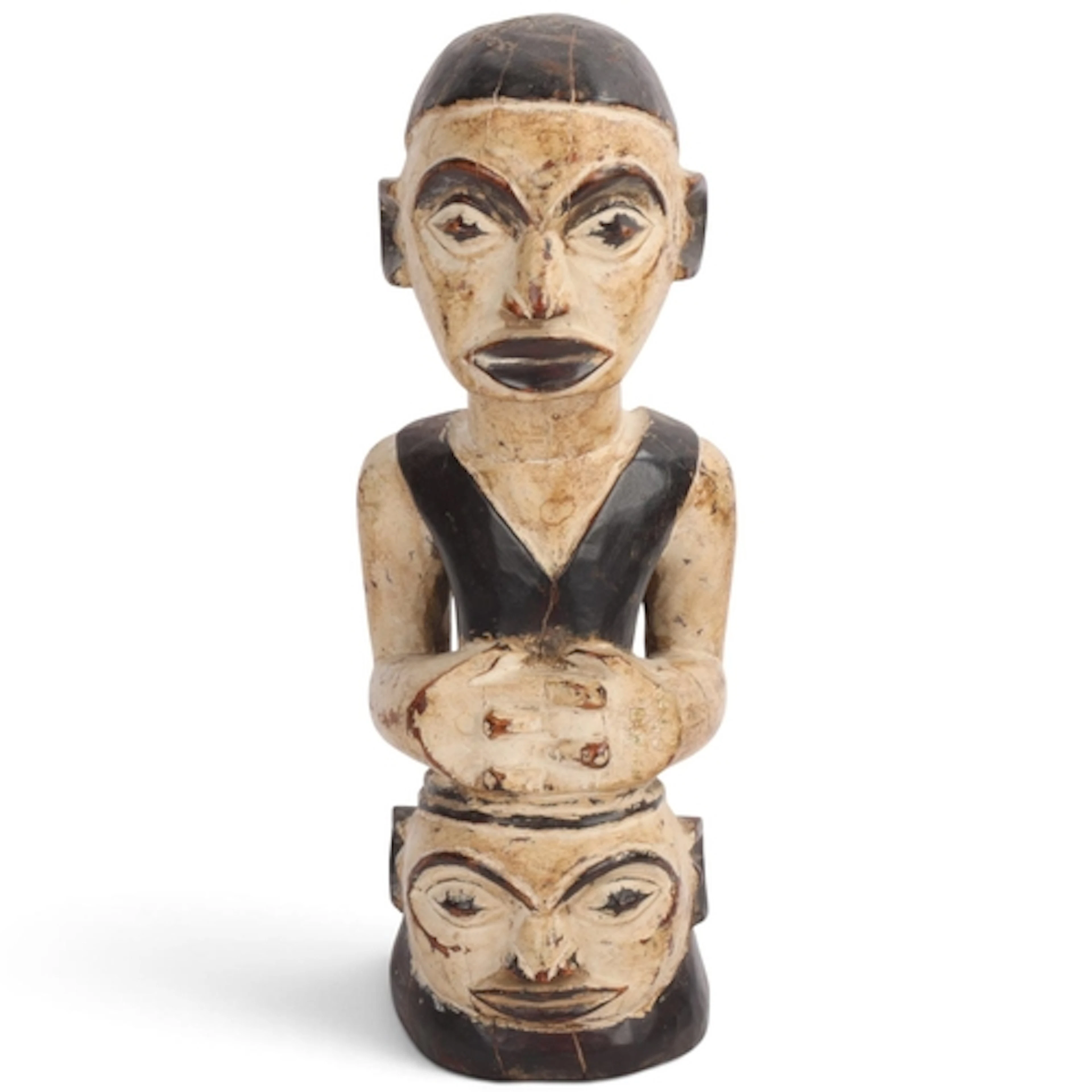 An Idoma Tribal sculpture, West Africa, carved and painted w...