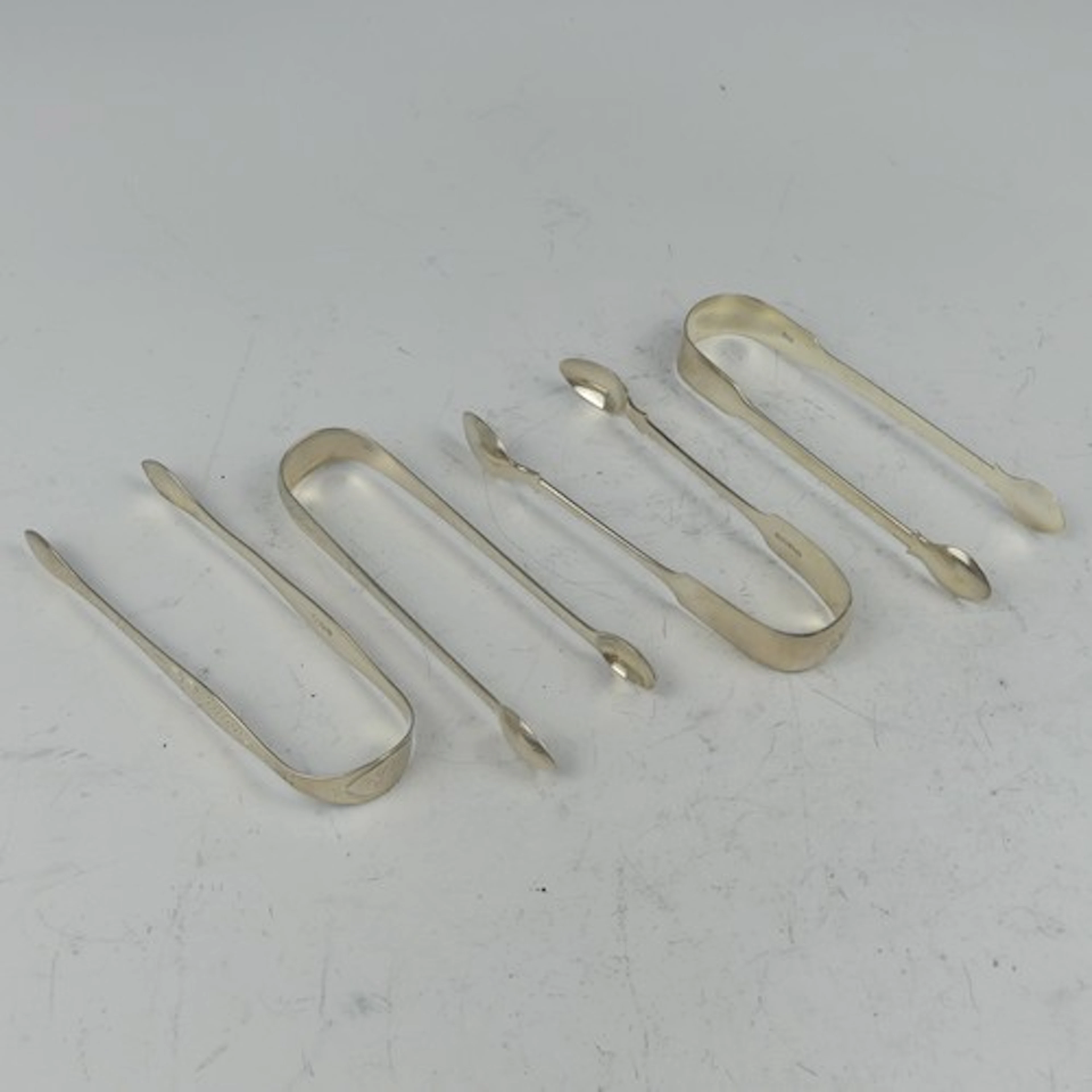 A pair of Victorian silver Sugar Tongs, by Edward Osment, ha...