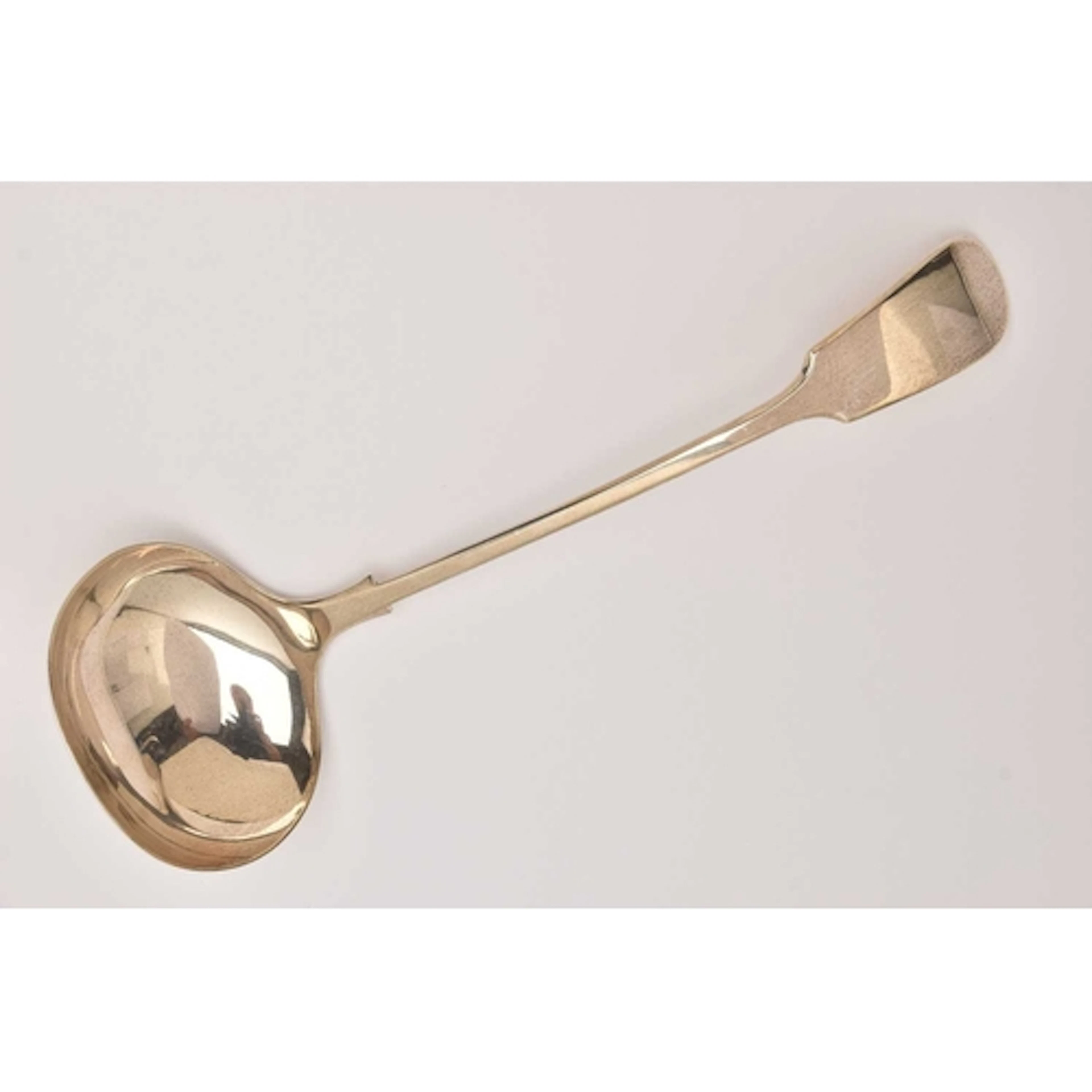 A GEORGE VI SILVER FIDDLE PATTERN LADLE, hallmarked 'Thomas ...