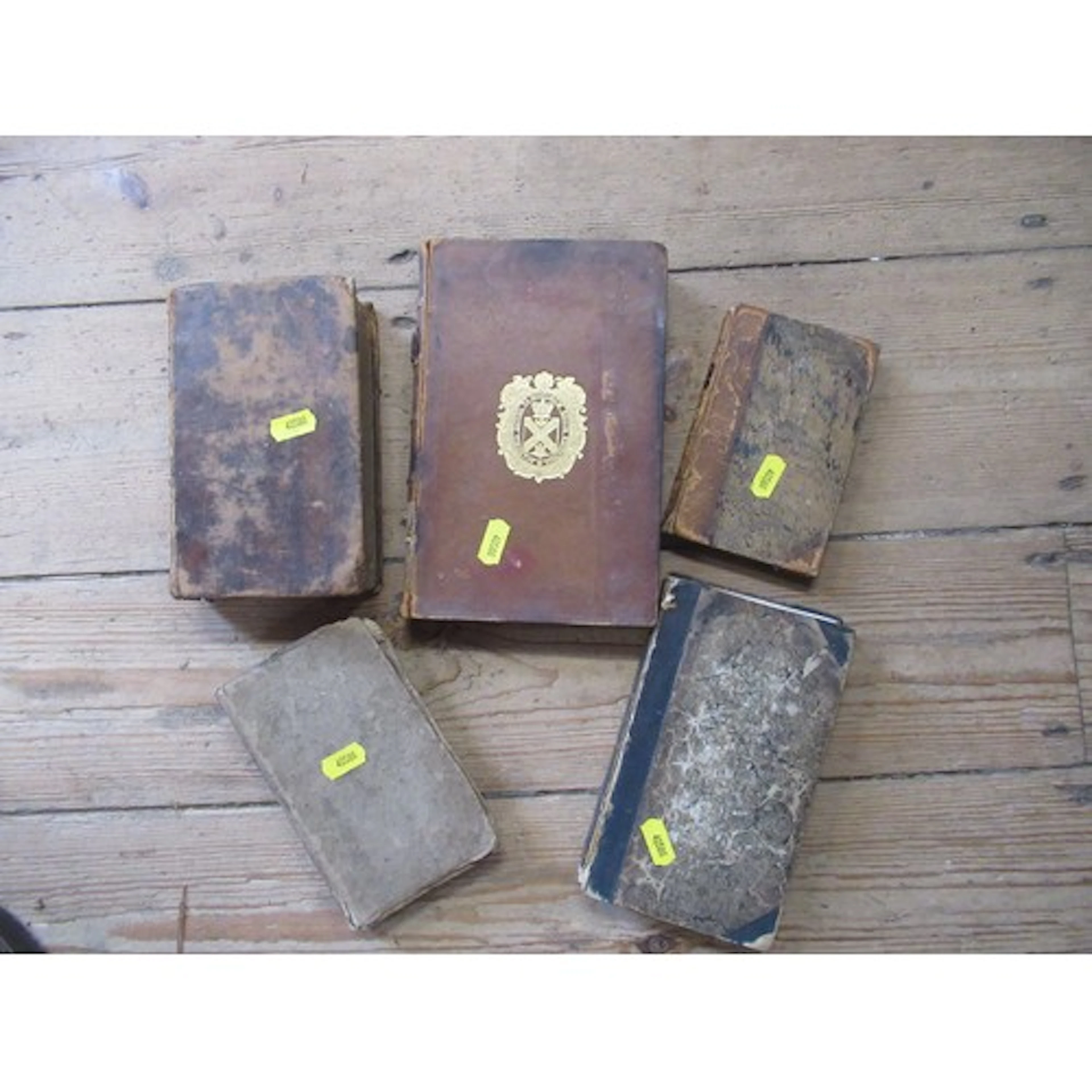 Five antique books, Recueil des Chef-D'Oeuvres des Plus Cele...