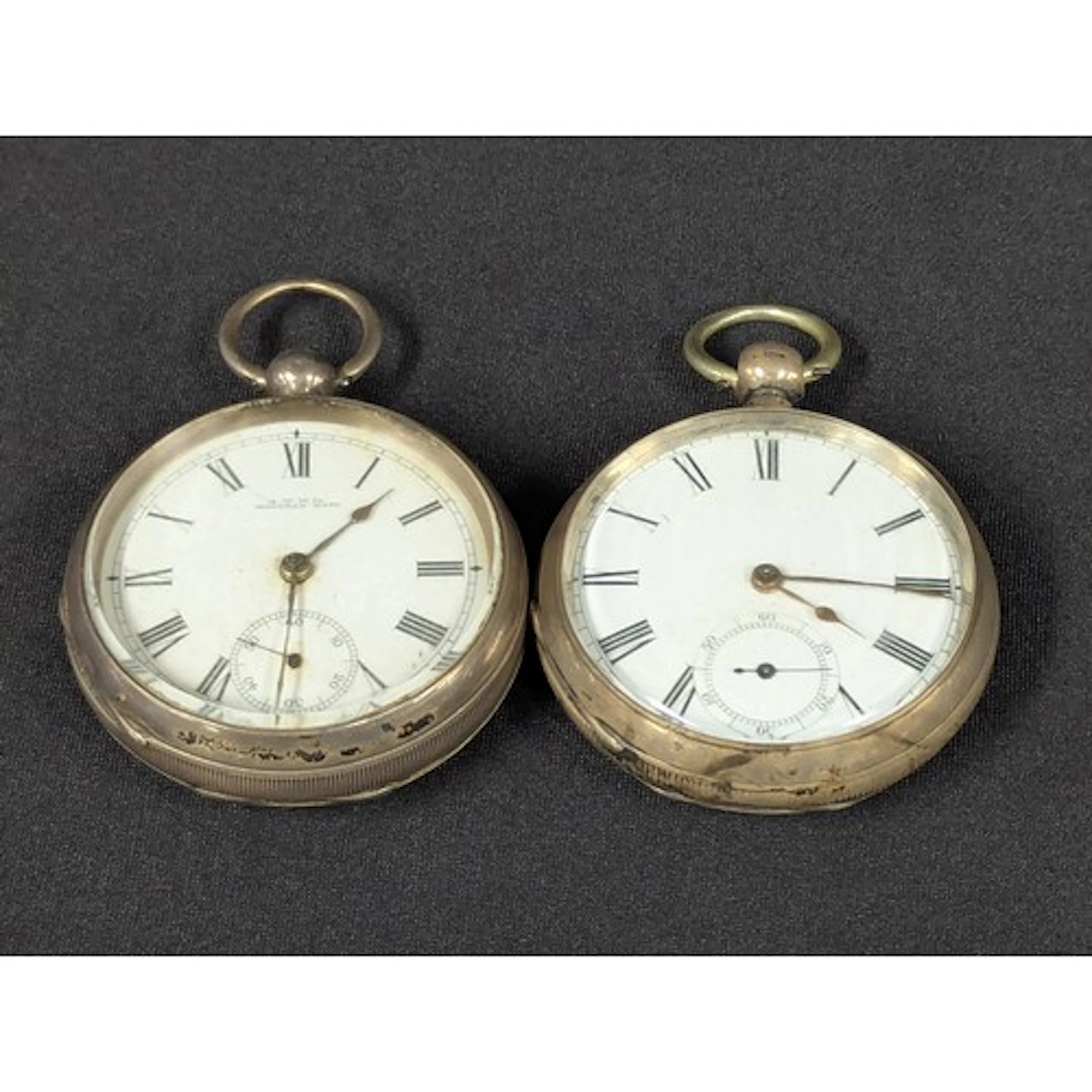 An Victorian hallmarked silver open face pocket watch by A.W...
