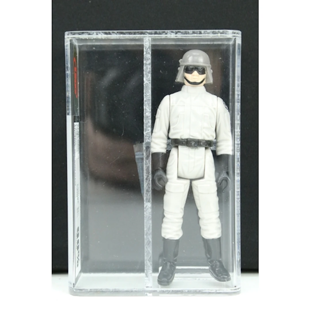 Star Wars - UKG graded cased AT-ST Driver figure with access...