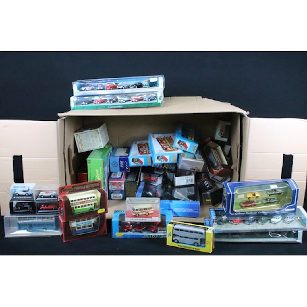 48 Boxed / cased diecast models to include Oxford Diecast in...