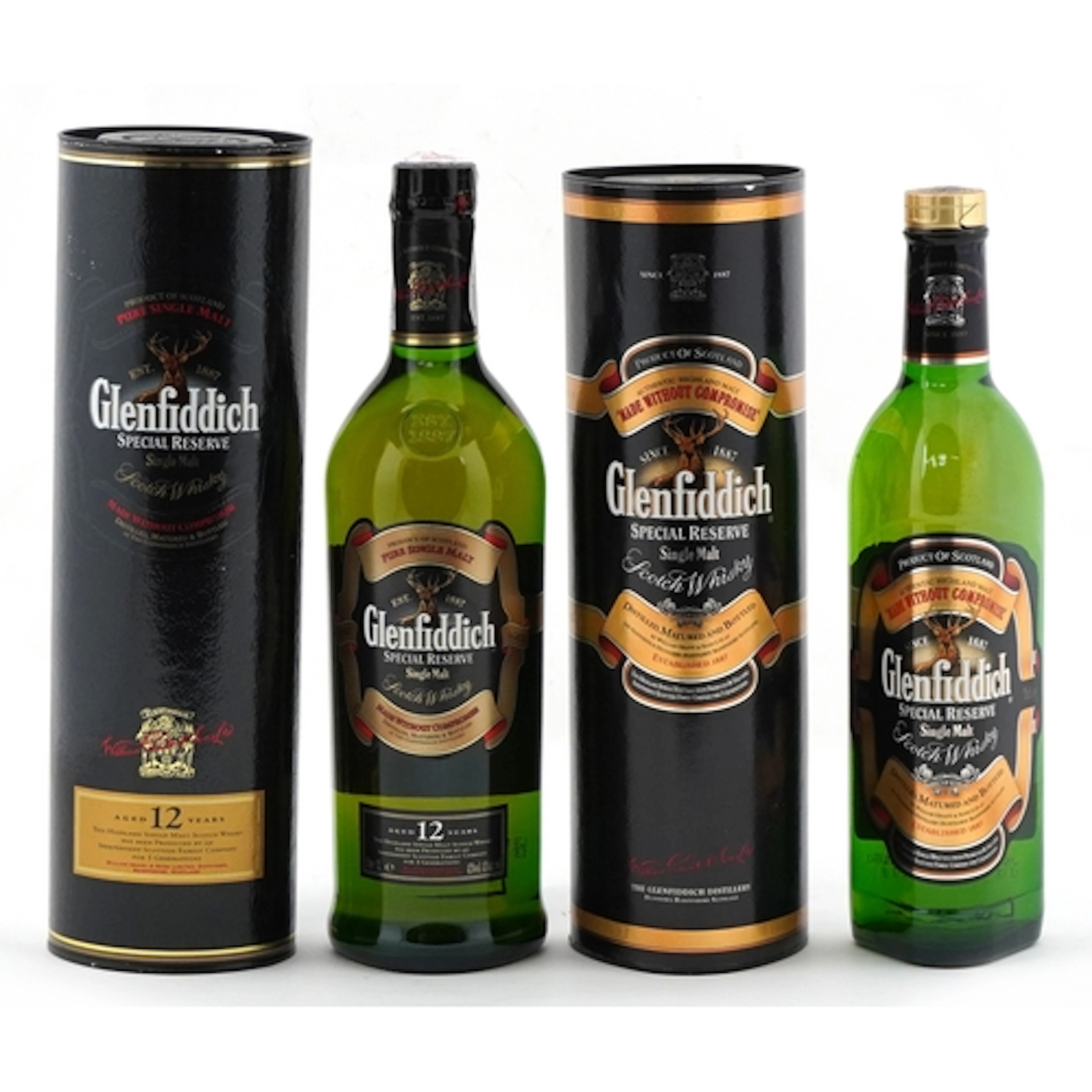 Two bottles of Glenfiddich whisky comprising a Glenfiddich S...