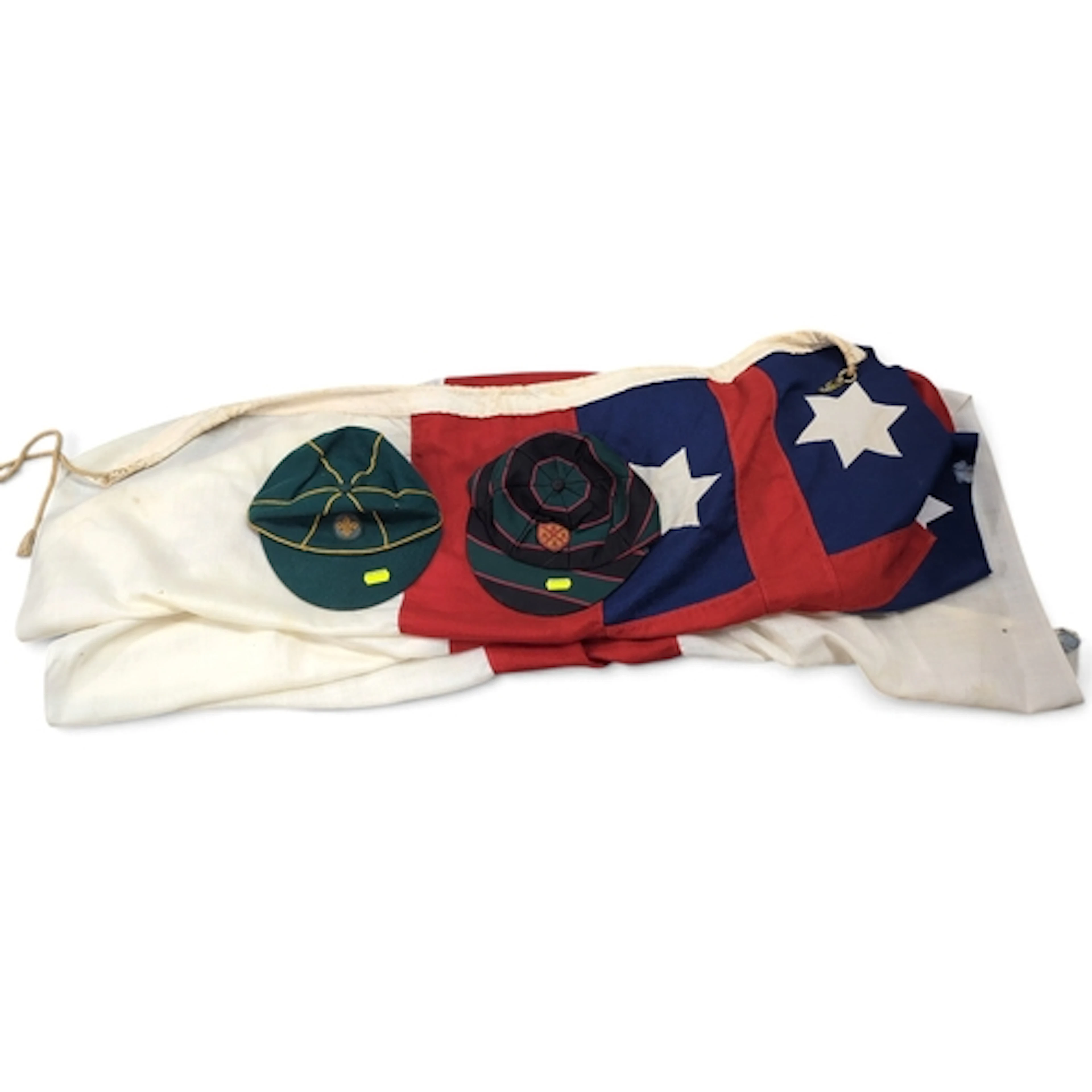 United Tribes of New Zealand flag, sewn with a red cross on ...