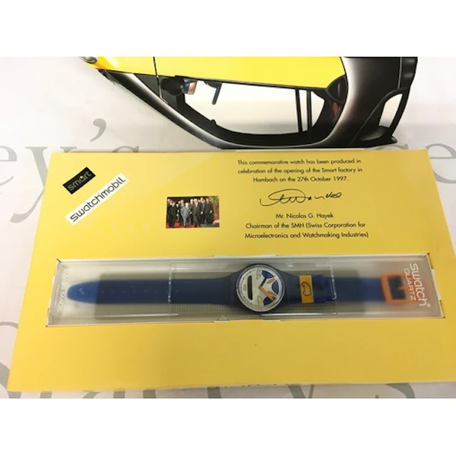 1997 Swatch Gent Special Smart GZ154 watch featuring a navy ...