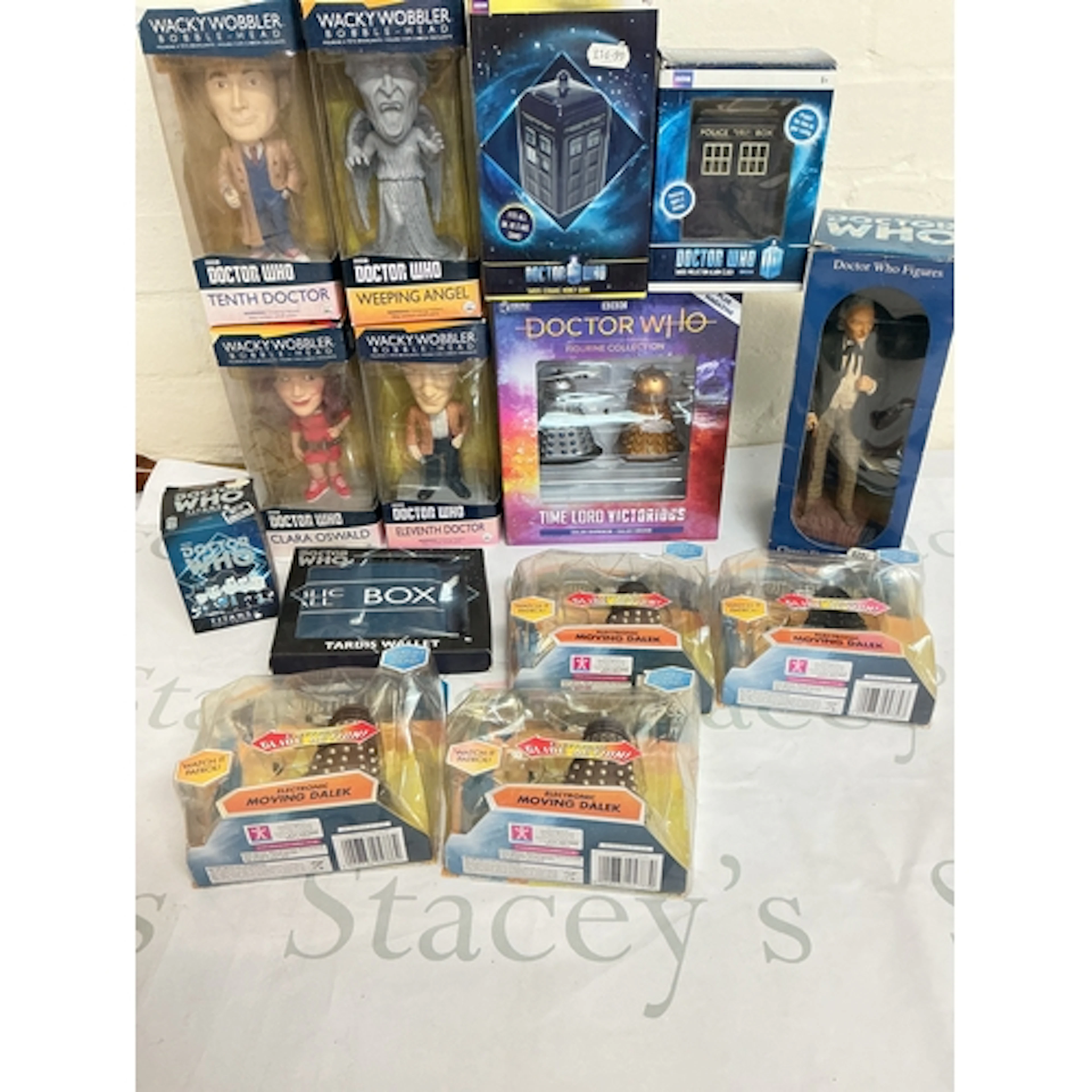 A Collection Of Various Boxed Doctor Who Toys And Figures In...