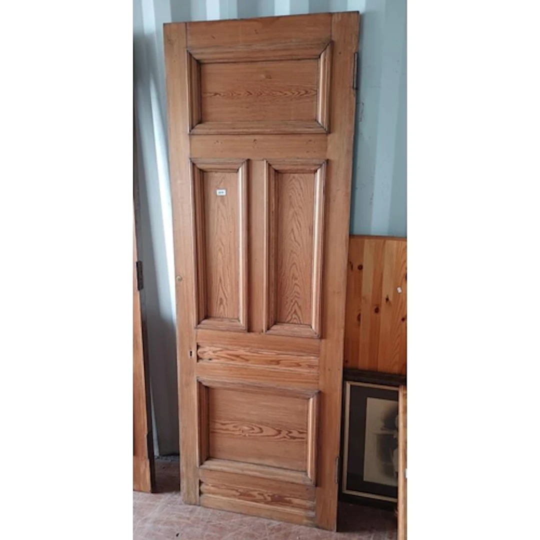 PITCH PINE DOOR, 212CM TALL X 76CM WIDE