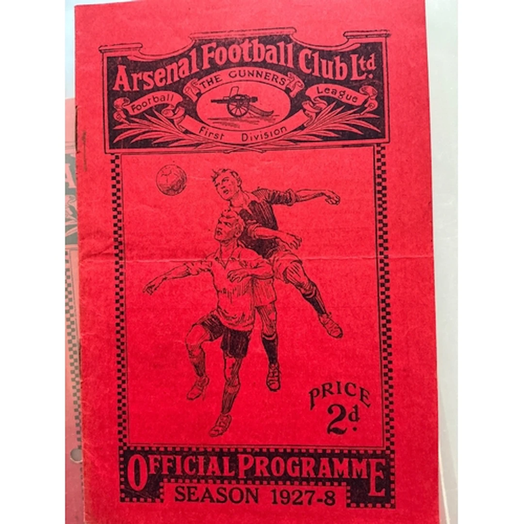 1927 - 1928 Arsenal v Aston Villa Football Programme: For th...