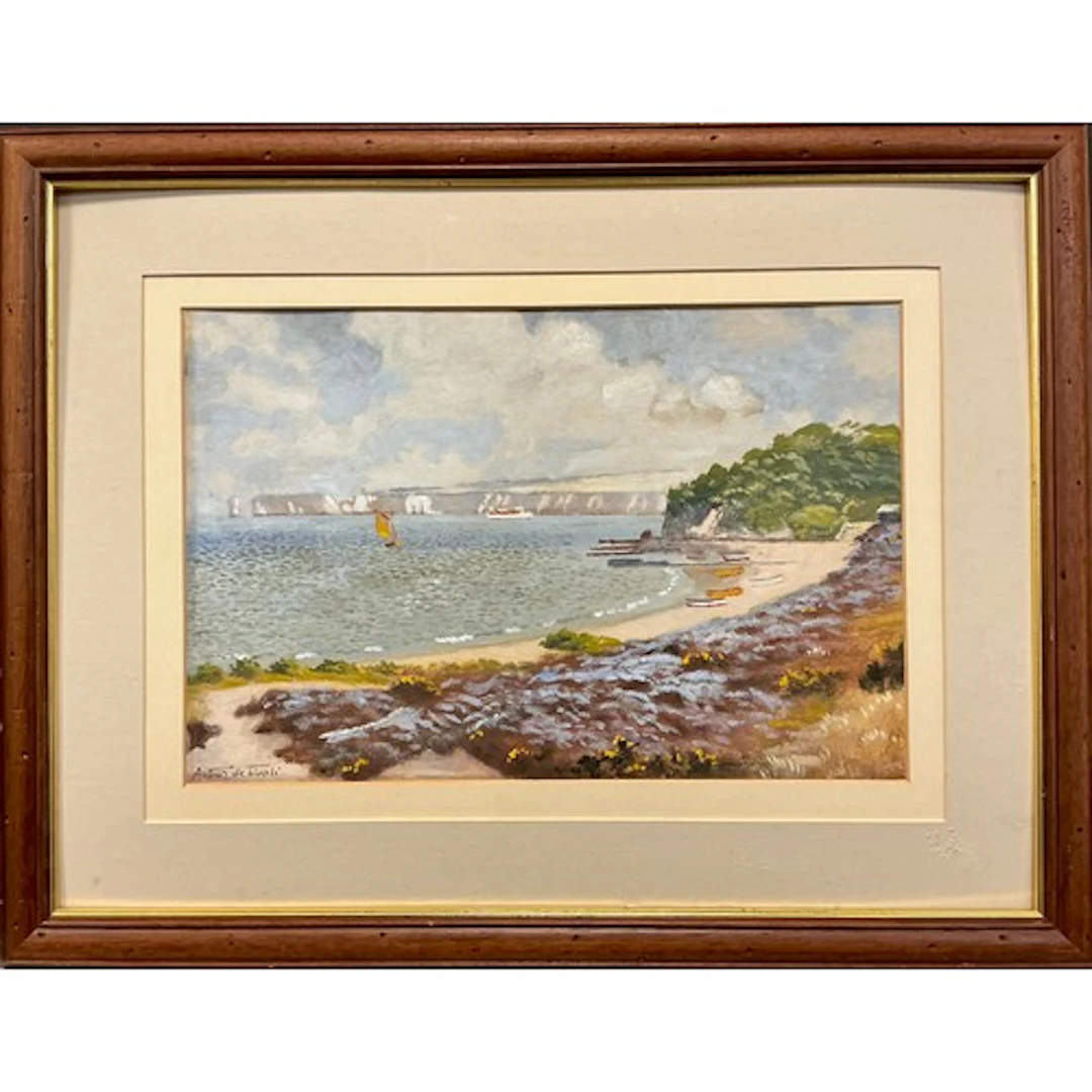 Arthur De Tivoli (1891-1961) A Coastal Bay signed, gouache...