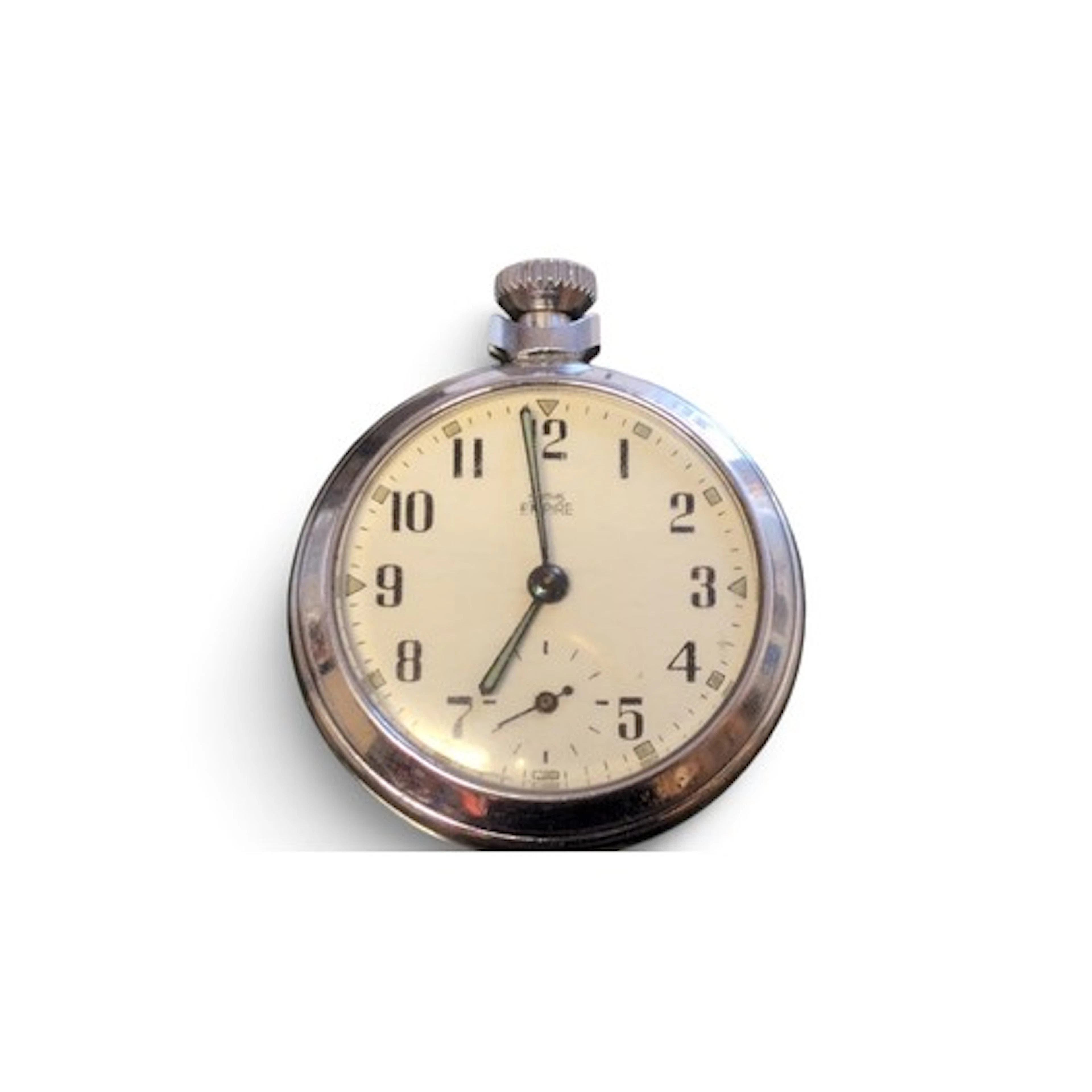 Smiths Empire open-face pocket watch, with white enamel dial...