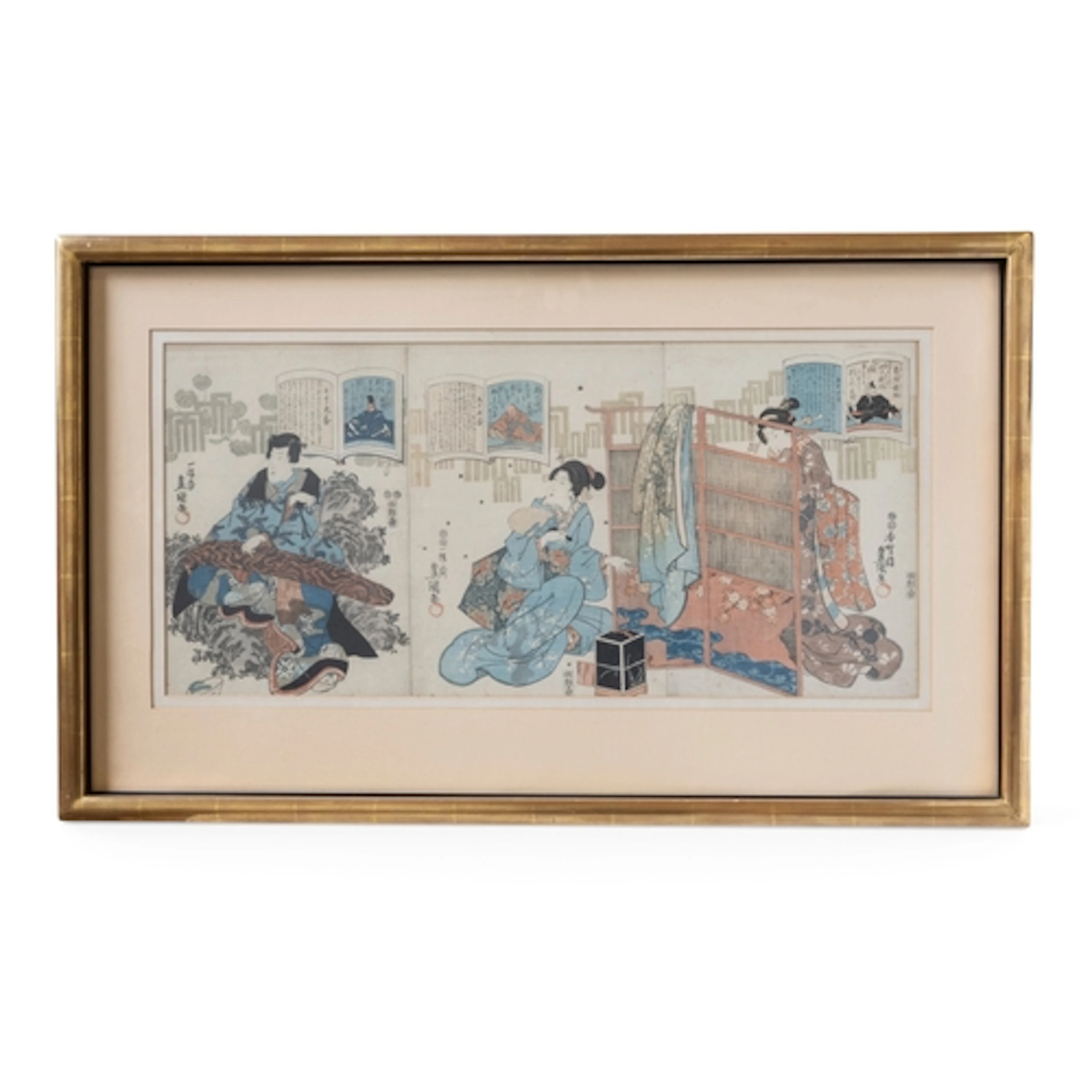 UTIGAWA KUNISADA (1786-1864) 'SUMMER SECTION' woodblock pri...