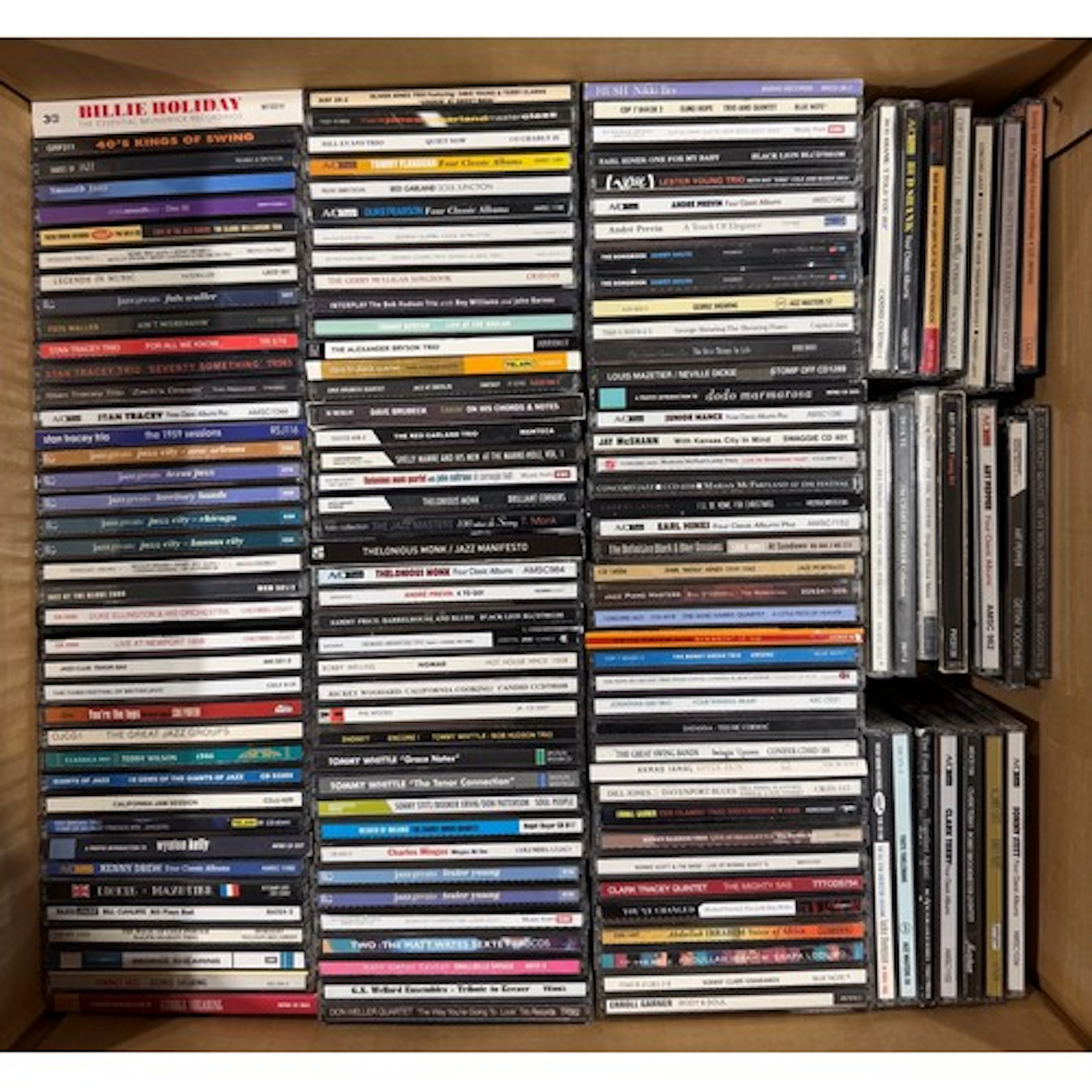 CDs - Over 400 mainly jazz to include Coleman Hawkins, Thelo...