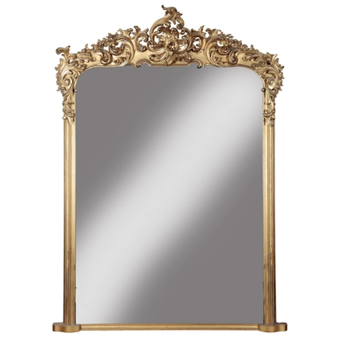 A large early Victorian giltwood and composition Neo-Rococo ...