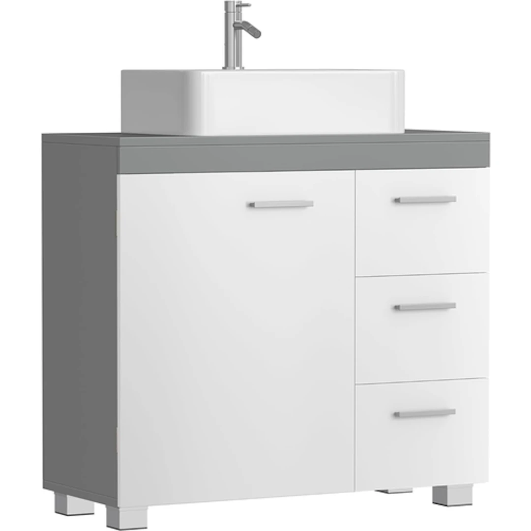 SONGMICS VASAGLE WASHBASIN CABINET with 3 drawers and 2 comp...