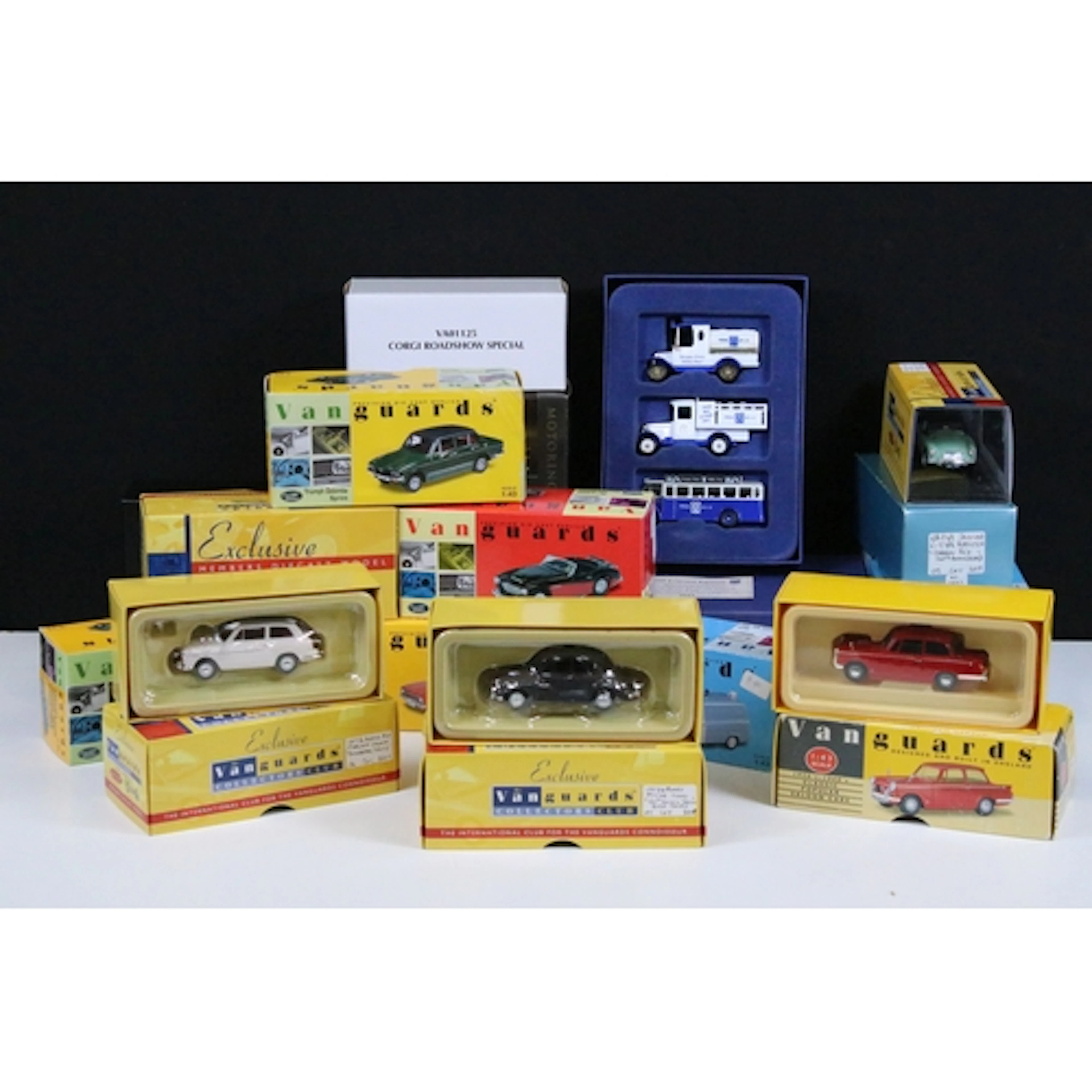 15 Boxed Vanguards diecast models to include VA05304 Triumph...