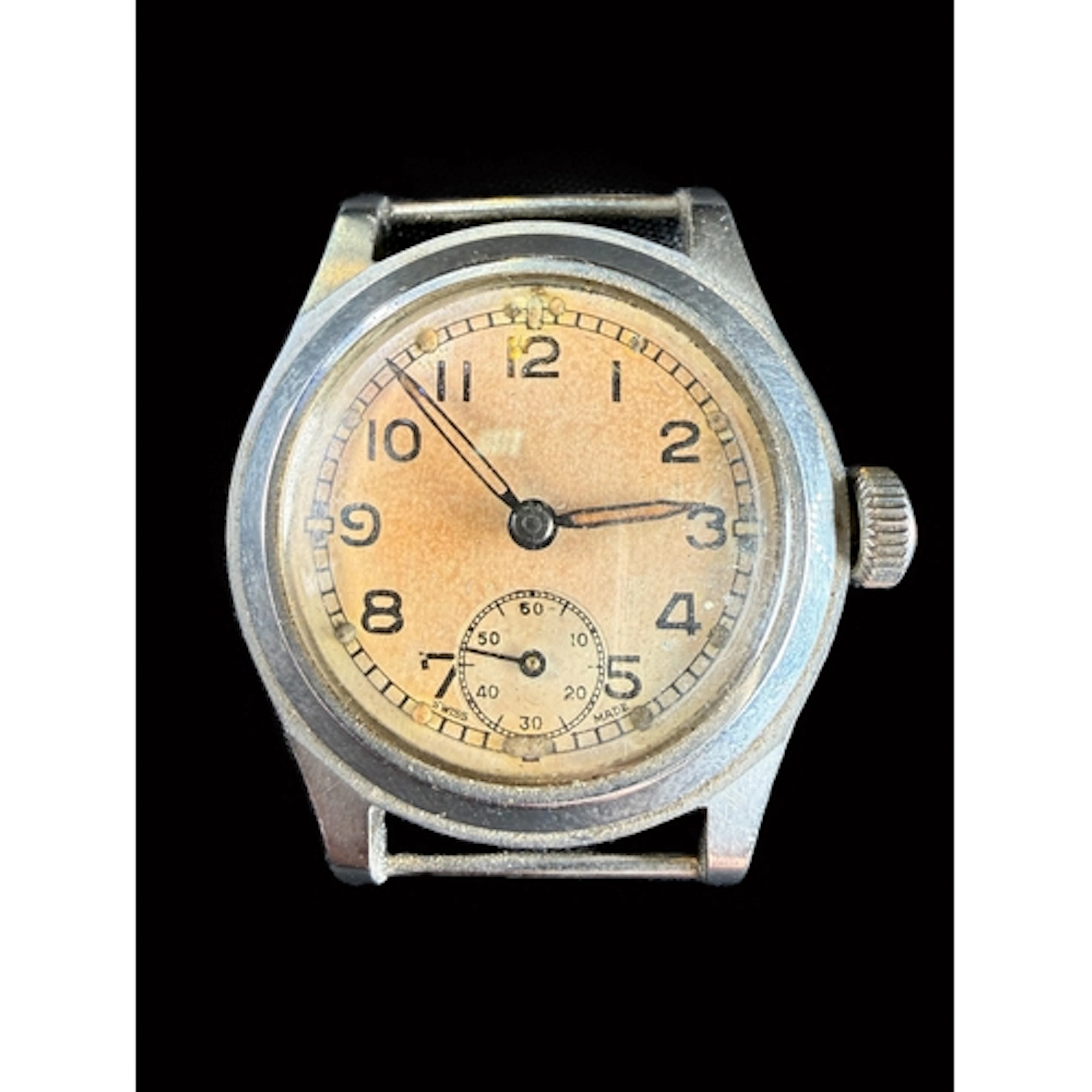 A vintage A.T.P (Army Time Piece) hand winding military wris...