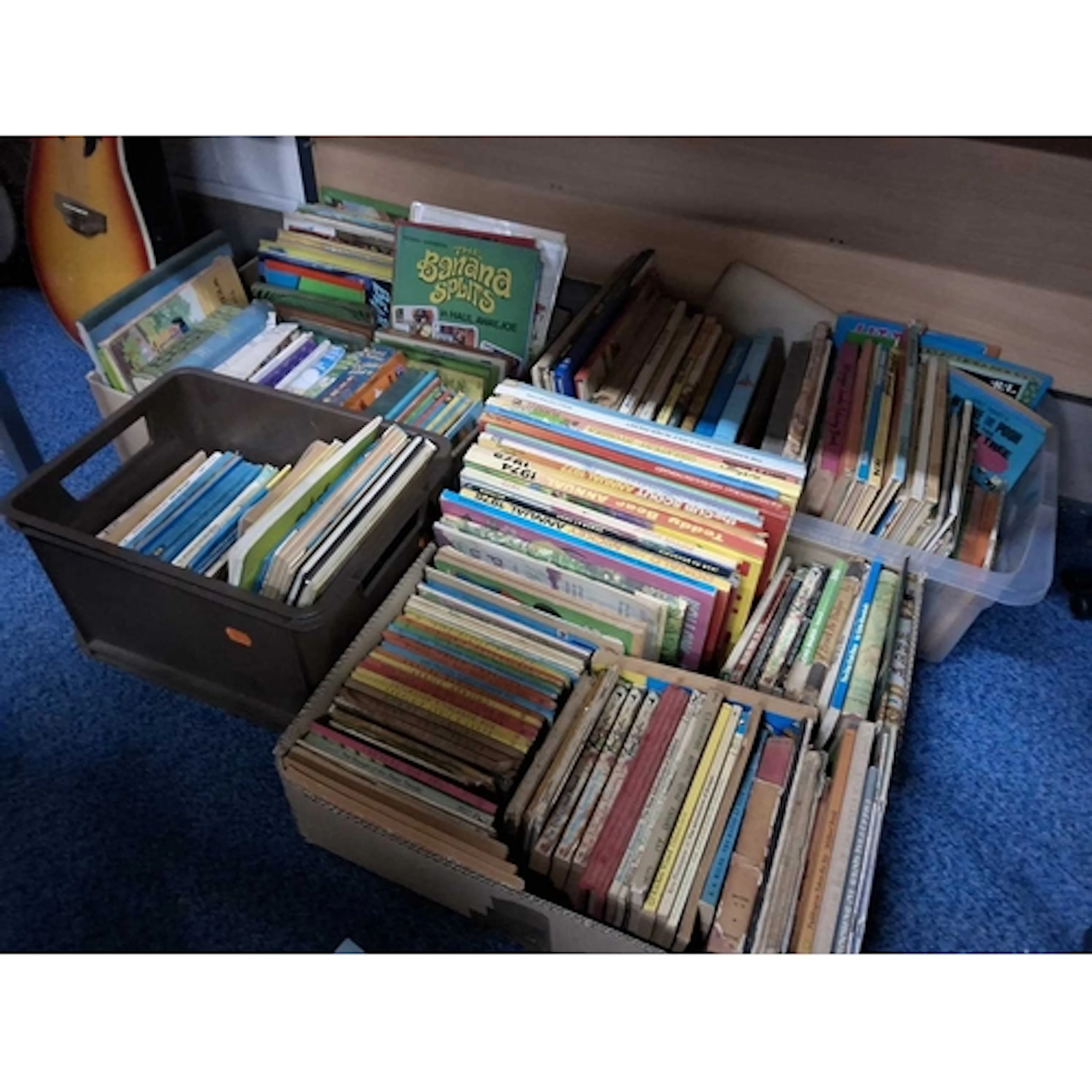 FOUR BOXES OF CHILDREN BOOKS & BOOKLETS containing over ...
