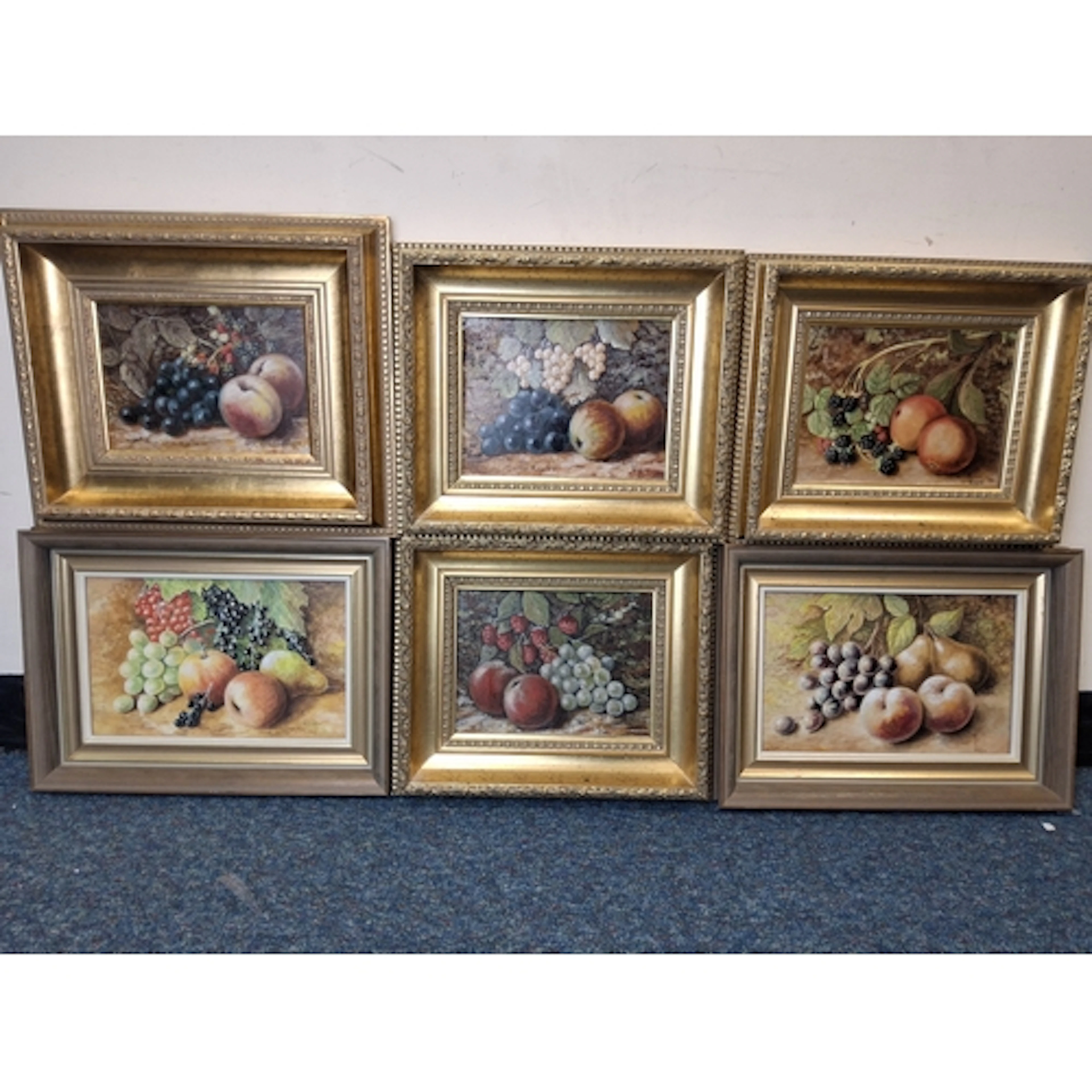 A WILSON (20TH/21ST CENTURY) SIX STILL LIFE STUDIES OF FRUIT...