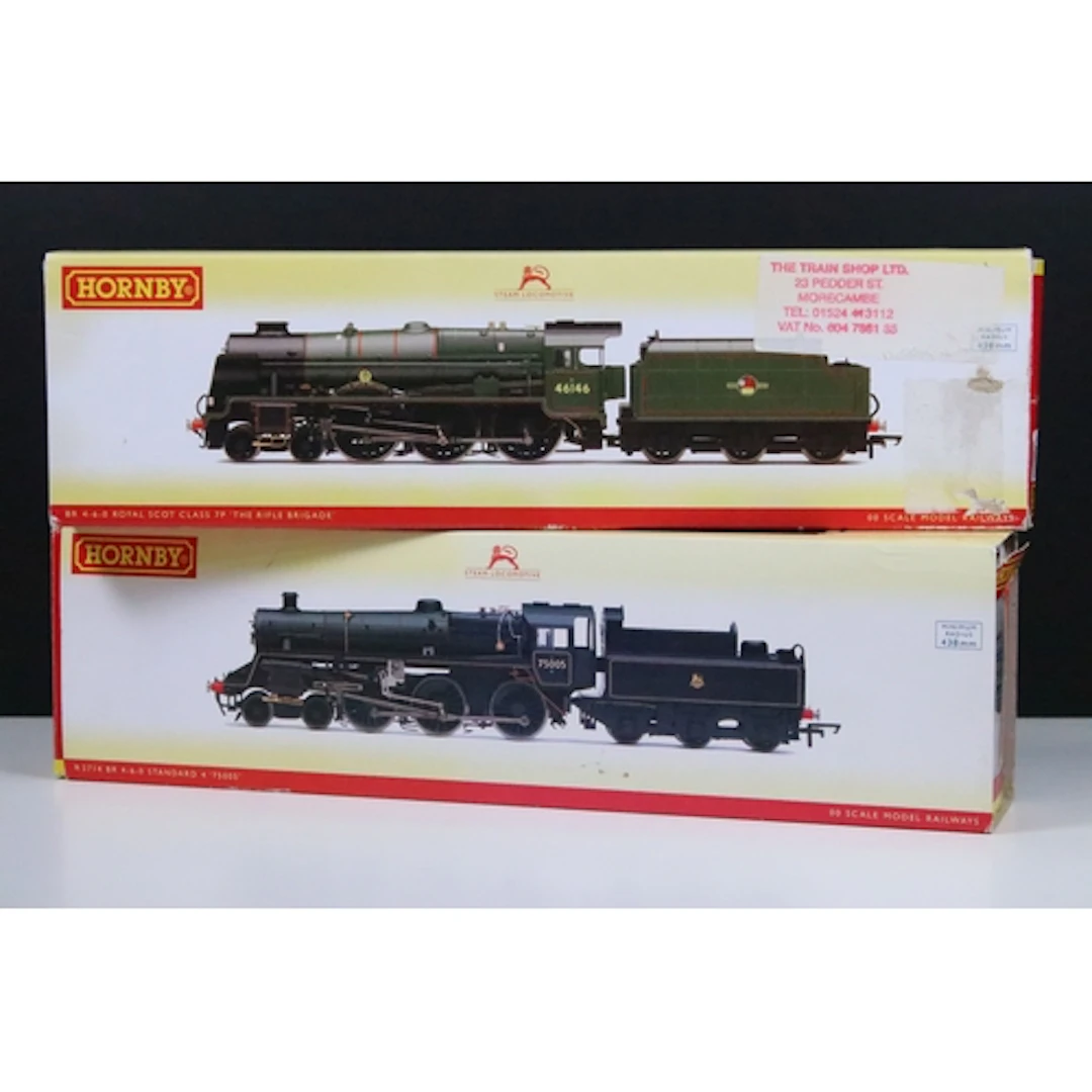 Two boxed Hornby OO gauge DCC Fitted locomotives to include ...