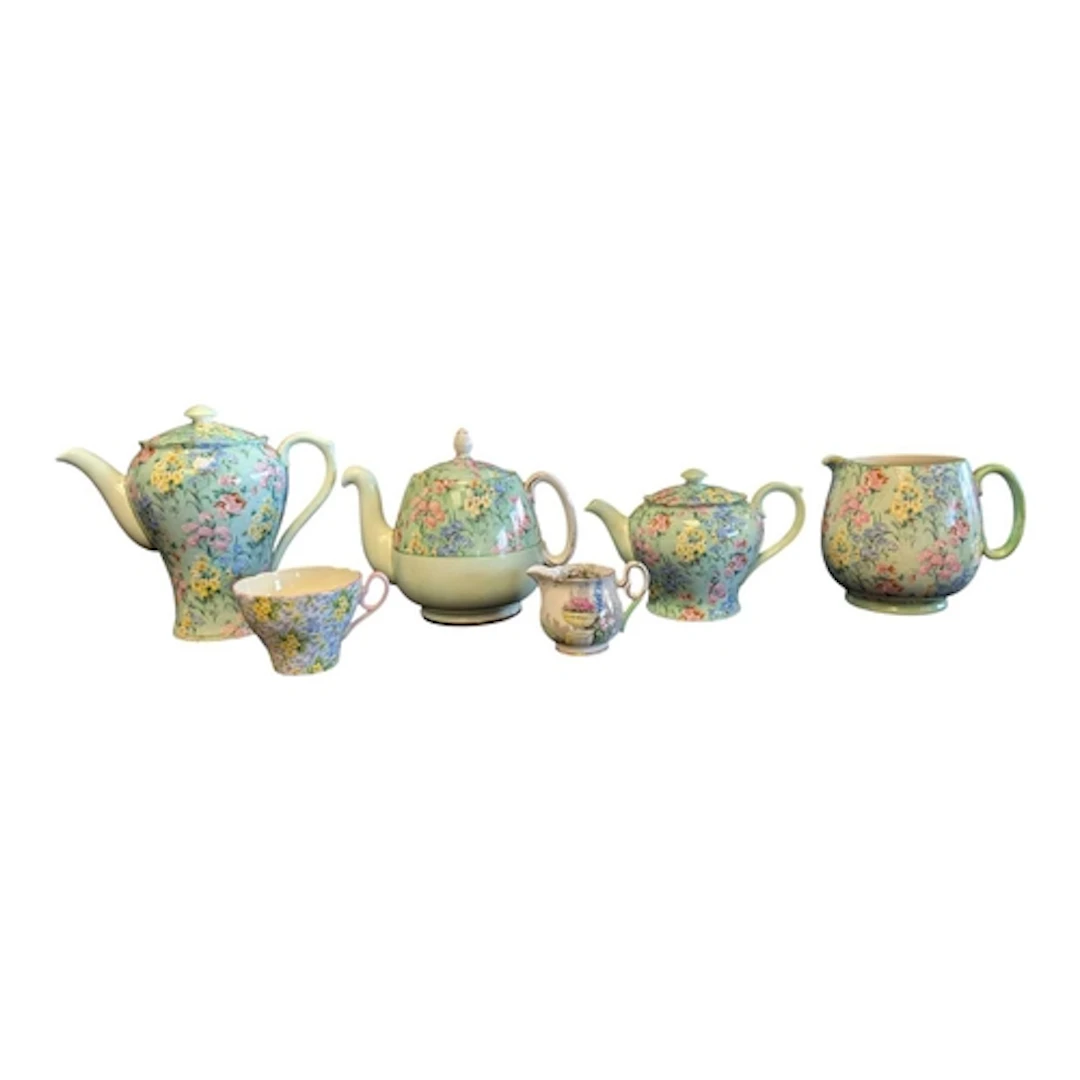 Shelley - 20th century Melody patterned china tea service pi...
