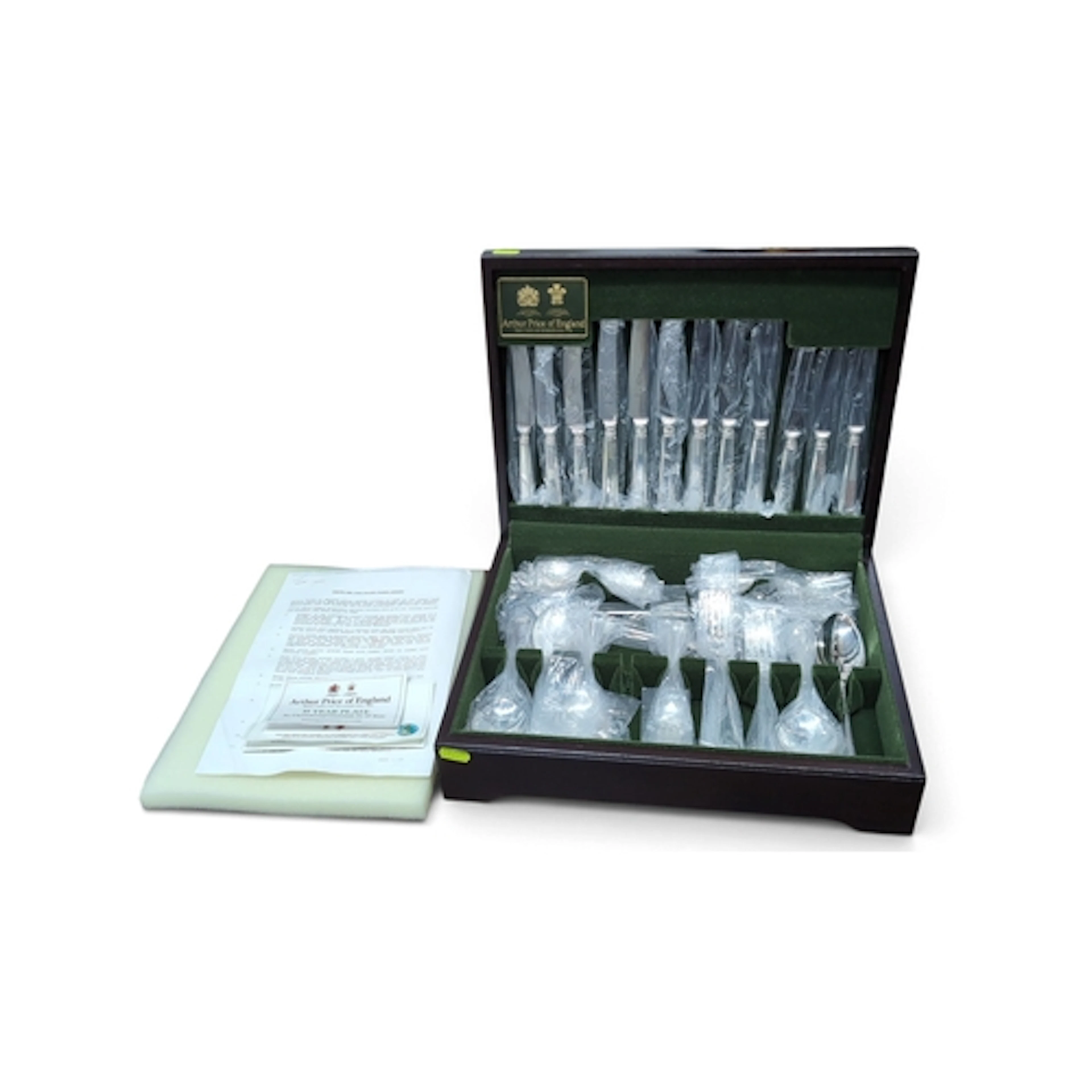 Arthur Price of England silver-plated cutlery canteen, compr...
