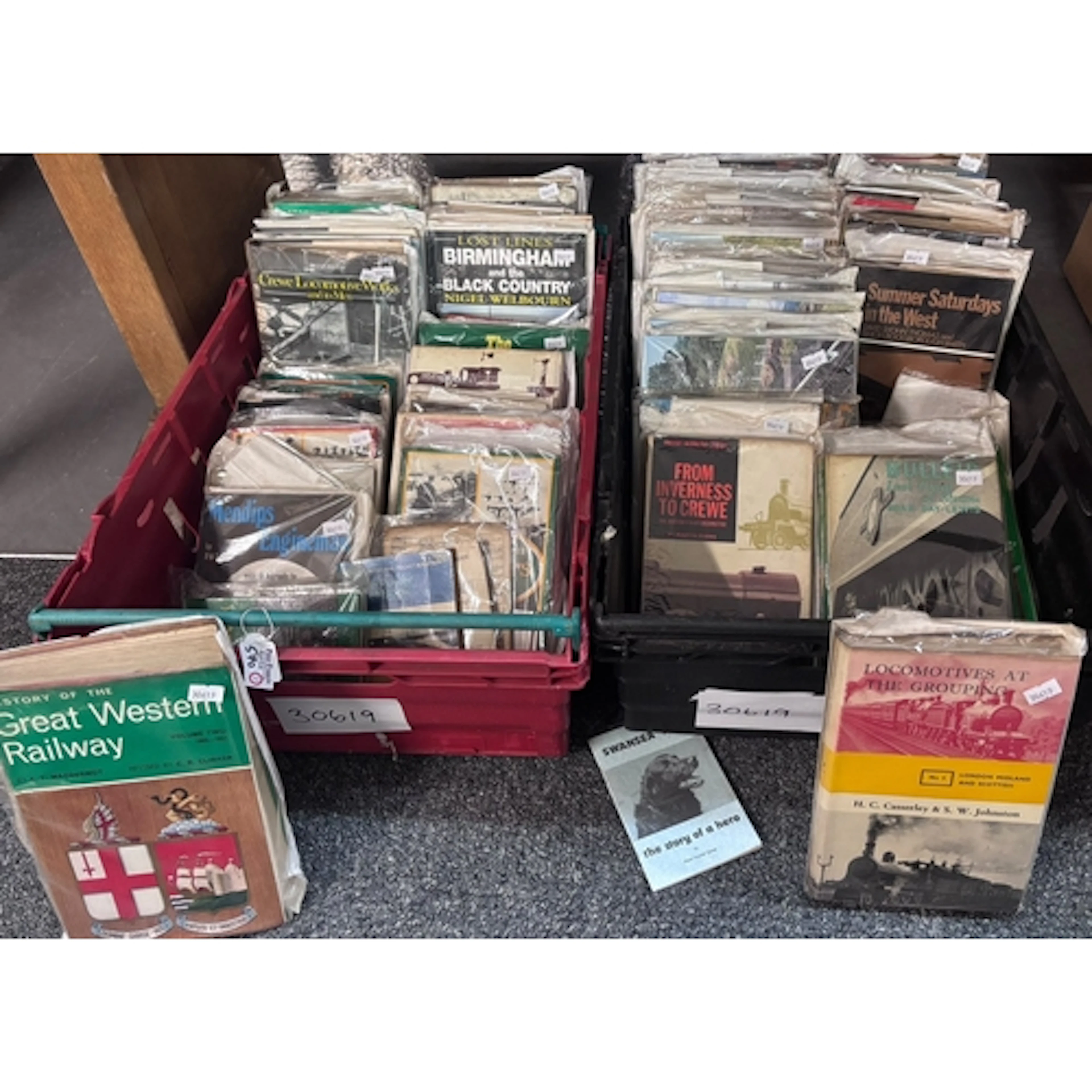 Two crates of railway related books to include: 'Great Weste...