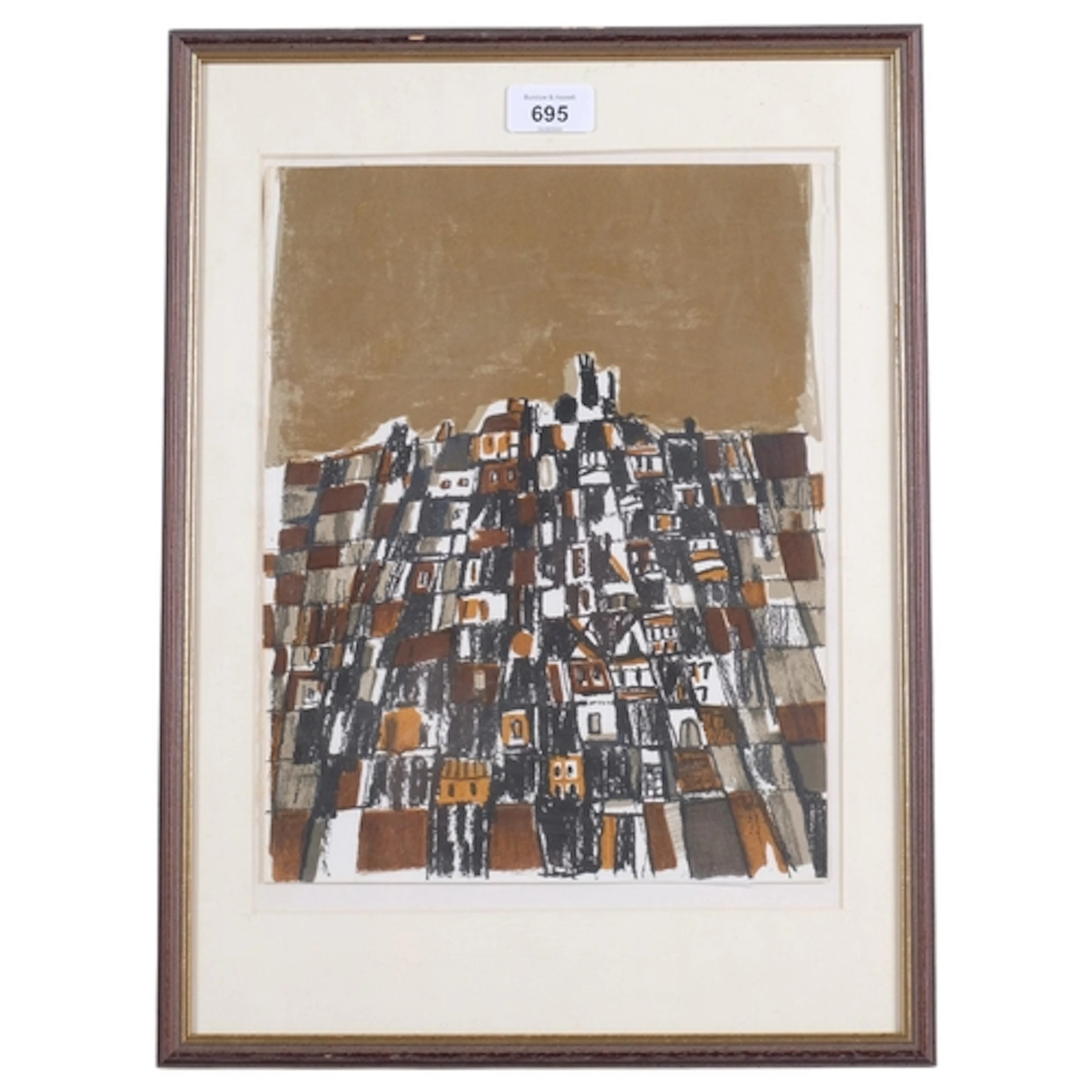 Vieira Da Silva, La Ville, original lithograph, 1966 issue X...