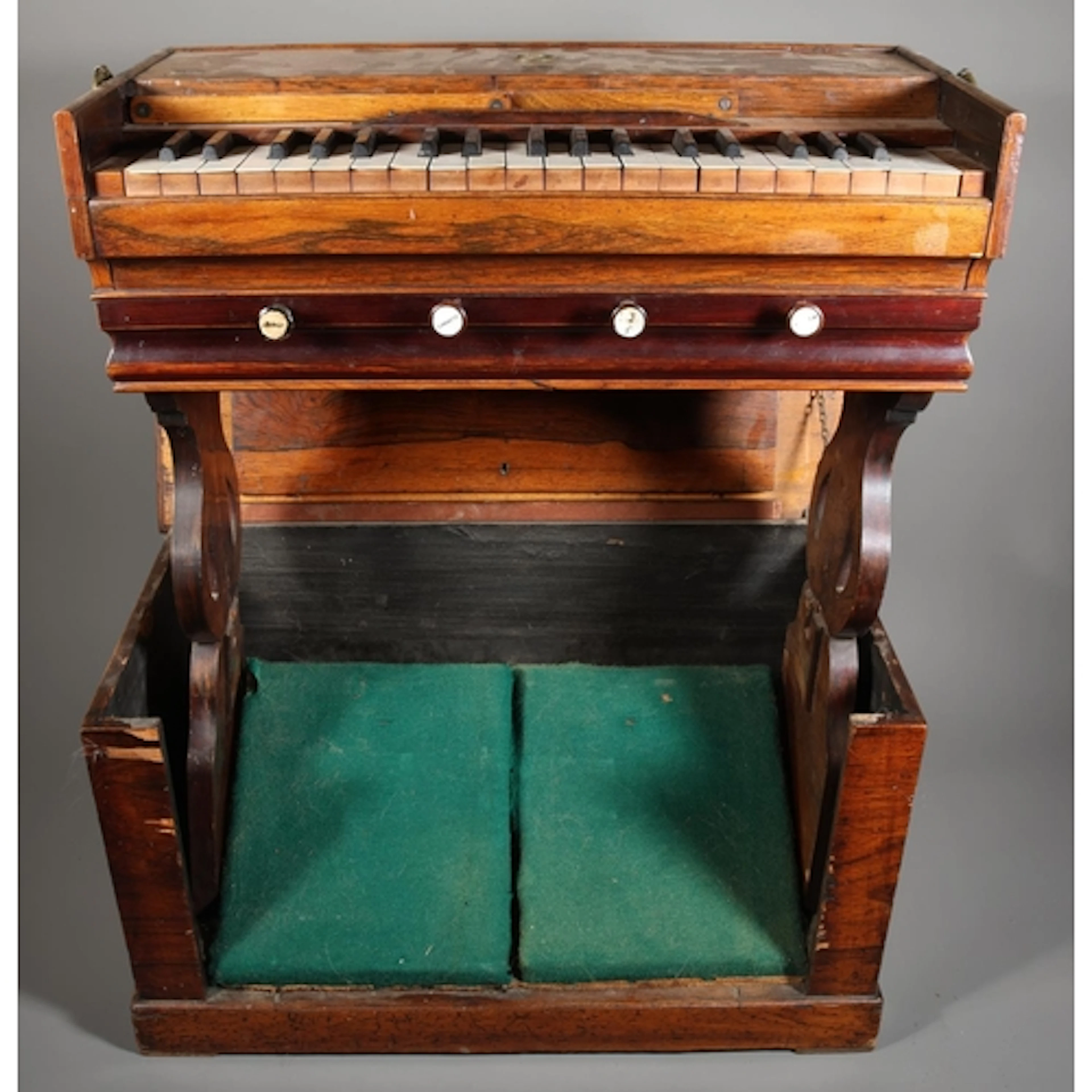 Metzler & Co of London rosewood cased travelling pop-up ...