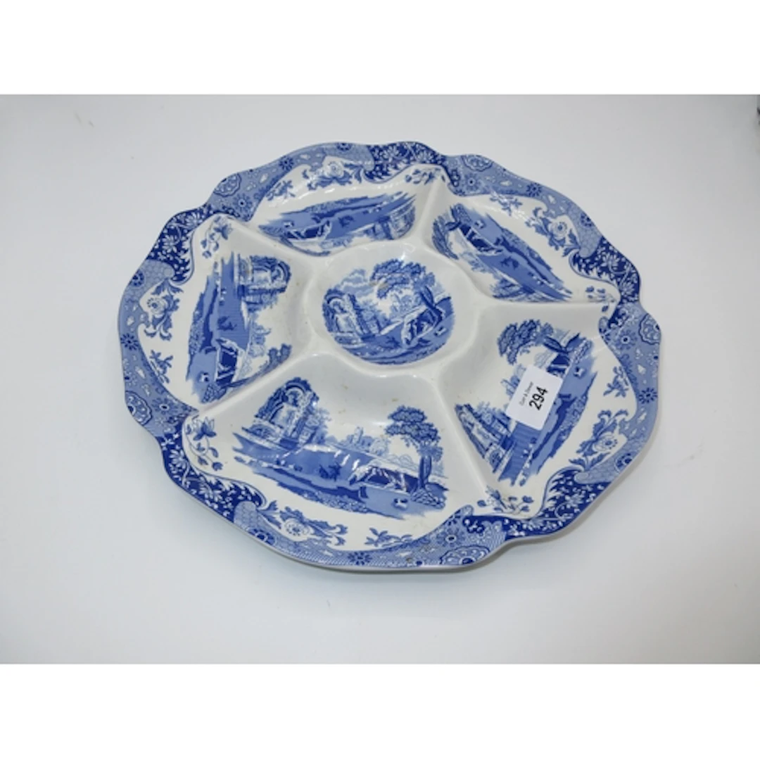 Spodes Italian 6 Division Dish, 29cm