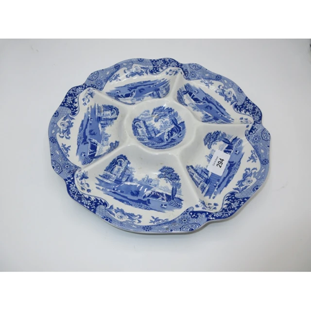 Spodes Italian 6 Division Dish, 29cm