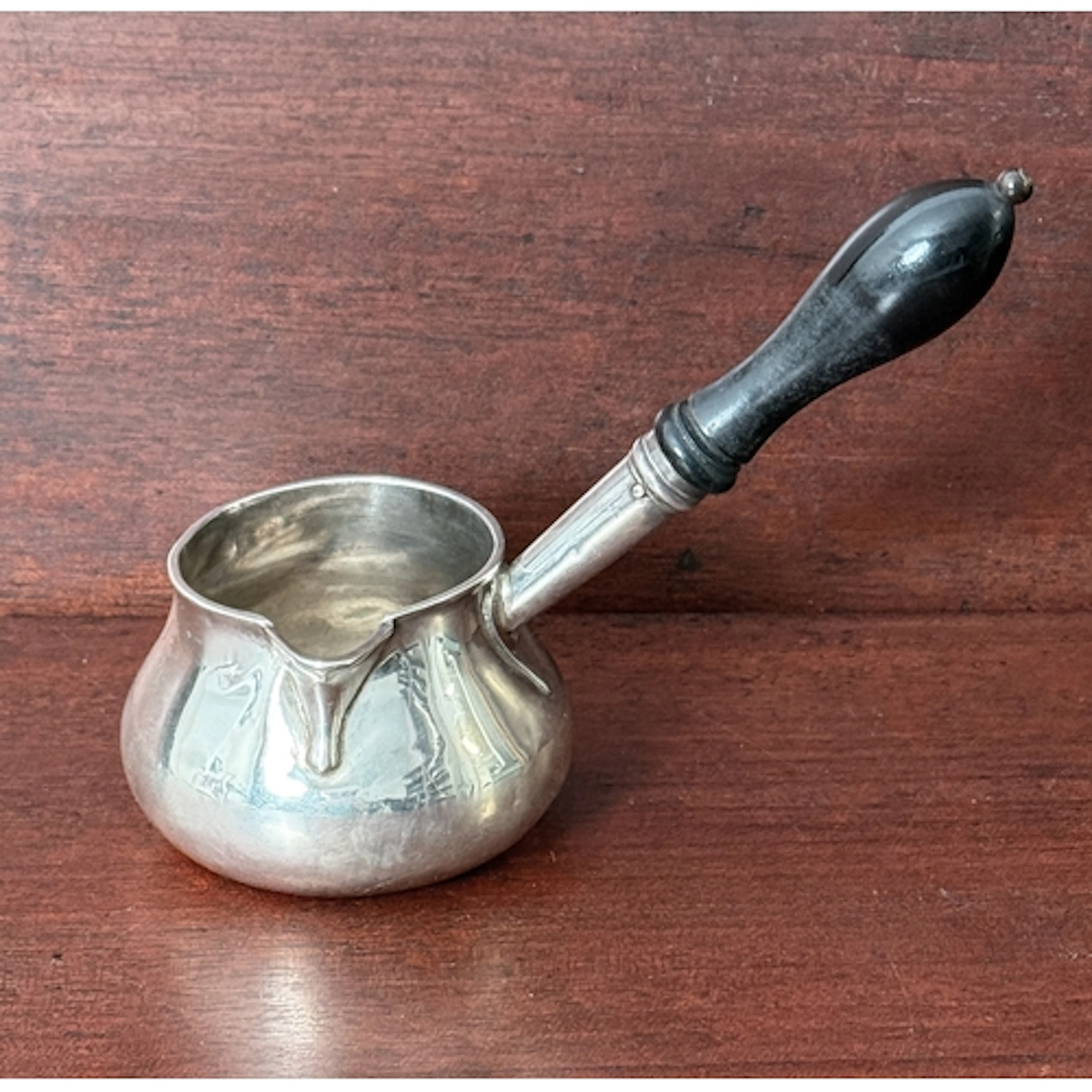 A Georgian silver brandy warmer - hallmarked 'J R' London to...