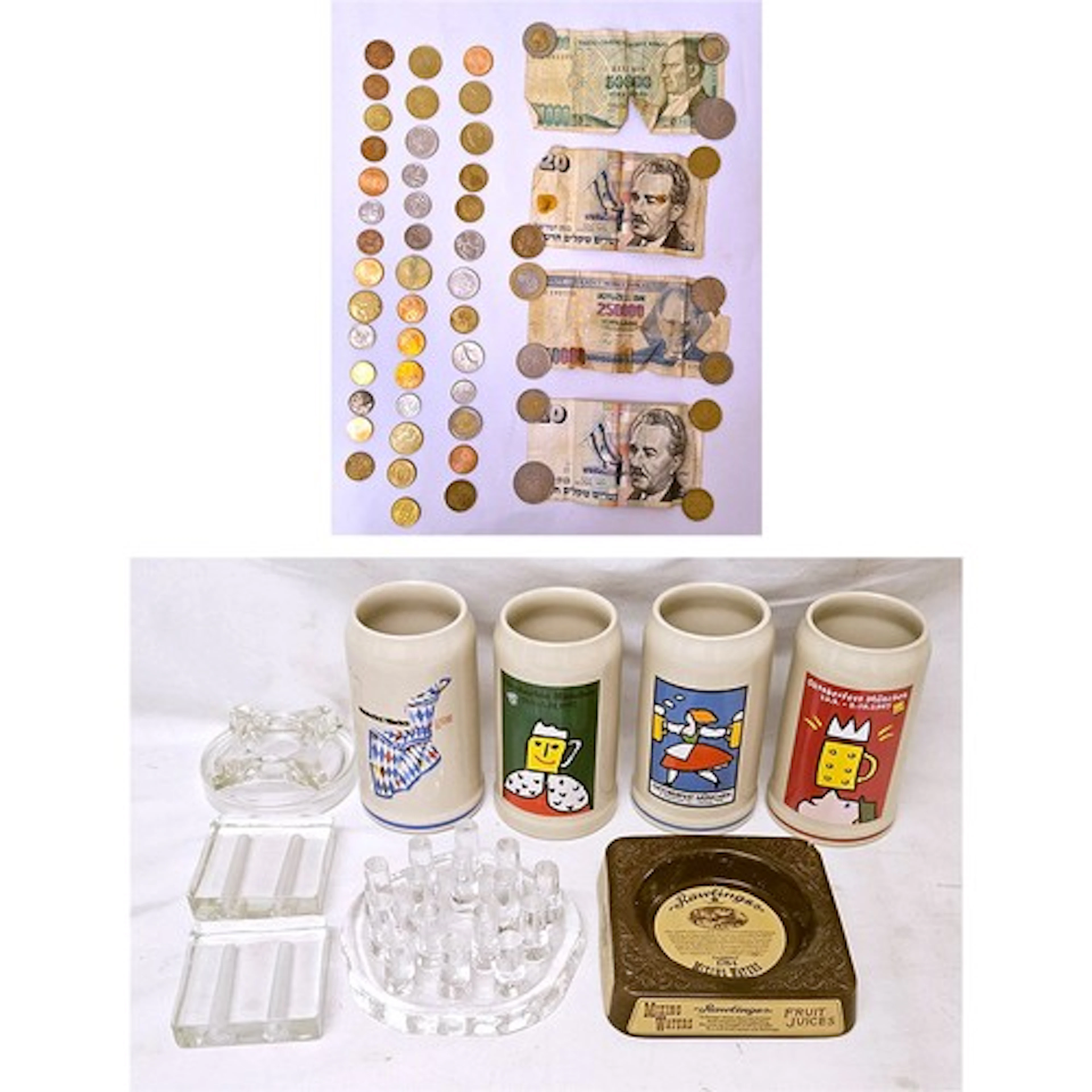 Post & Pre Euro Coins incl. Escudo, Francs, Belgian francs, ...