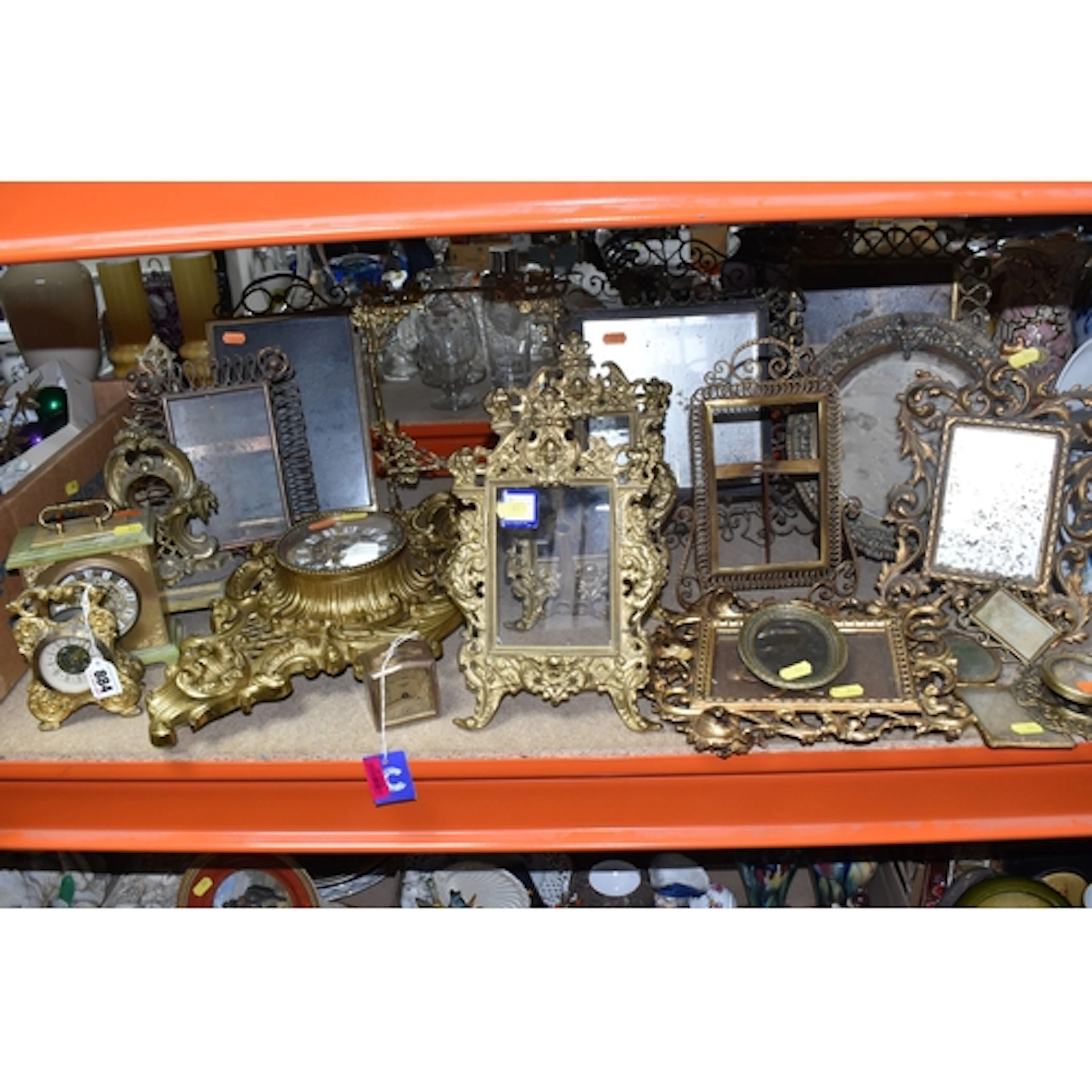 A COLLECTION OF METALWARE, mostly vintage brass decorative f...
