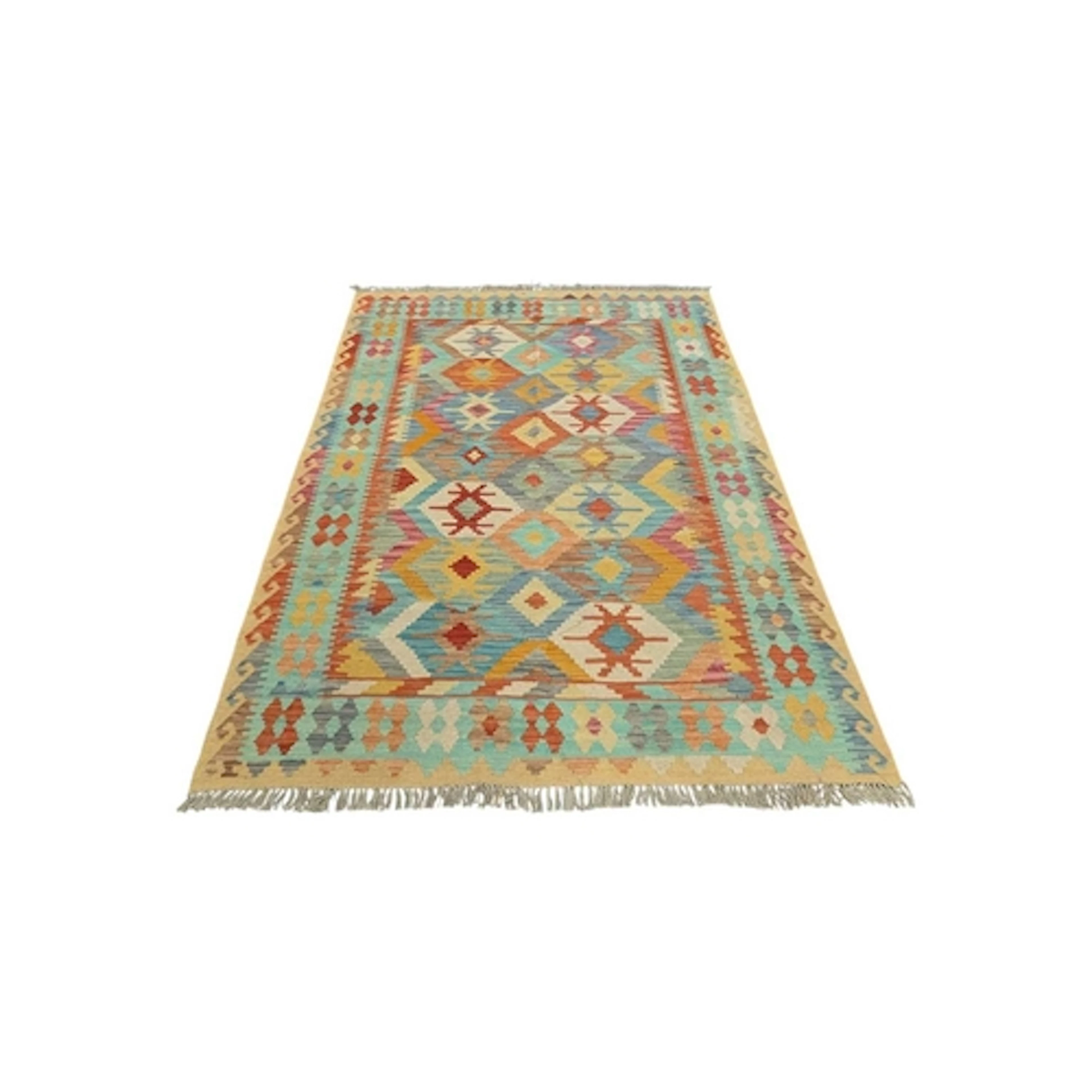 A vintage 20th century South West Persian Qashgai kilim carp...