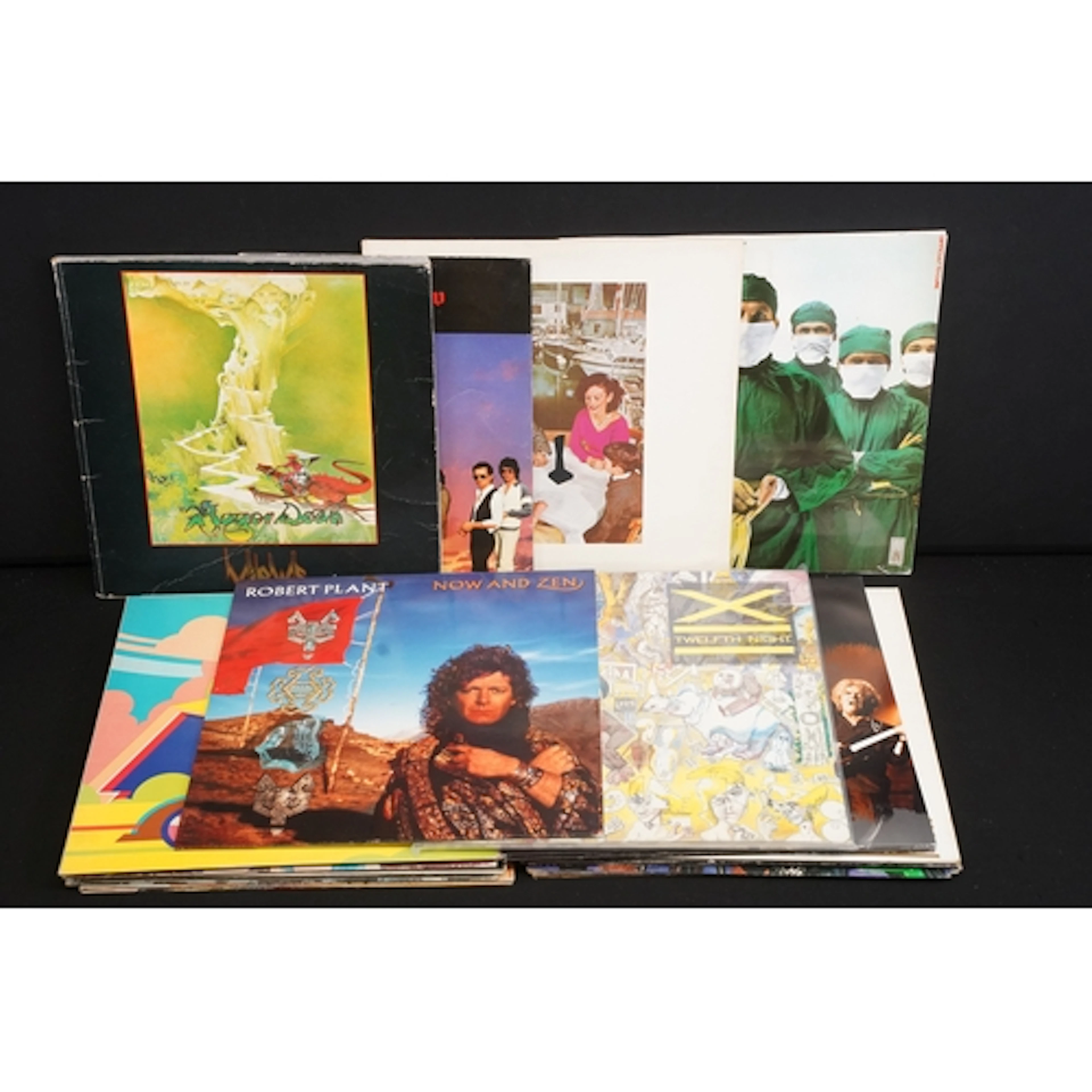 Vinyl - 16 Rock LPs to 3 12" singles to include Led Zeppelin...