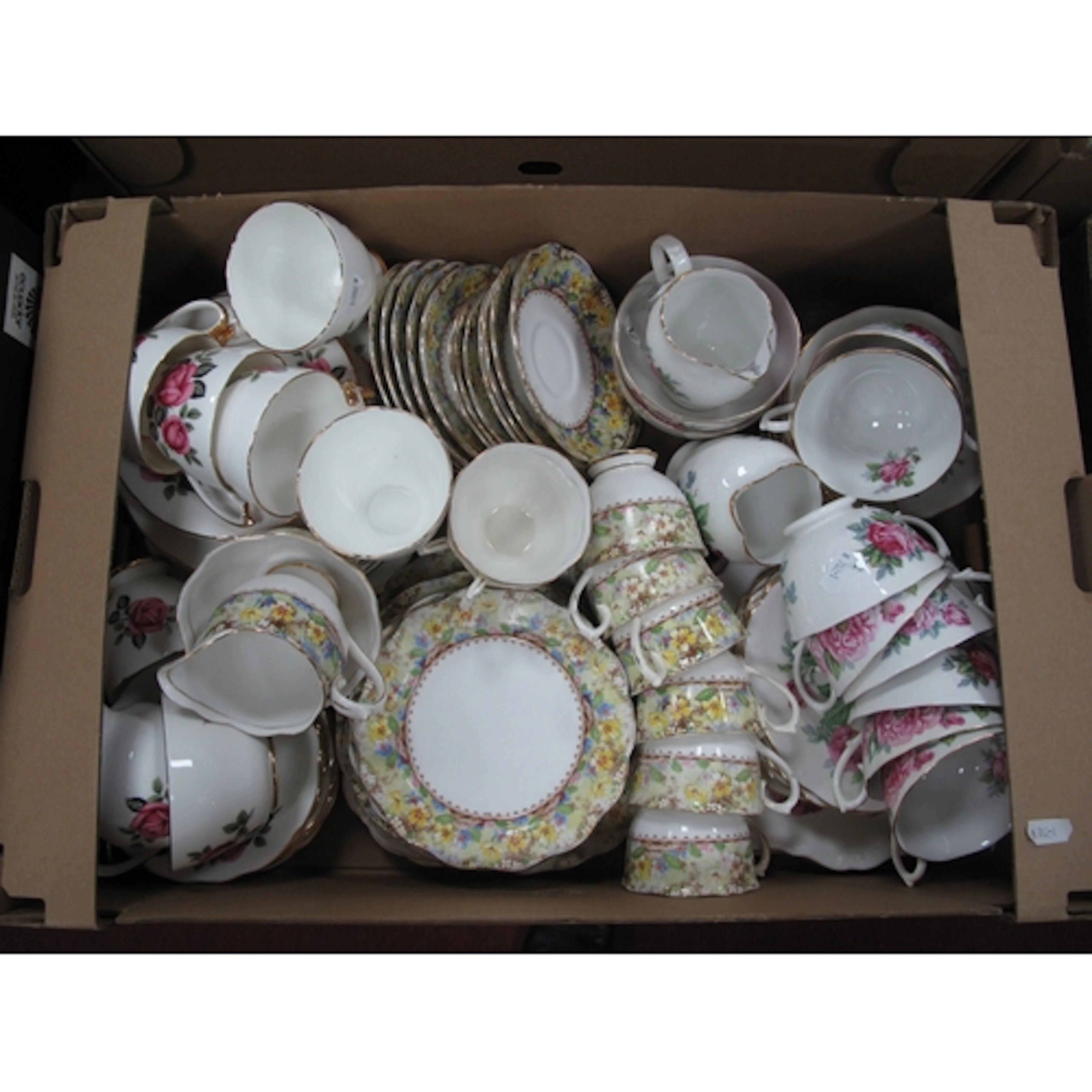 A Quantity of Bone China Tea Ware, including a thirty-six-pi...