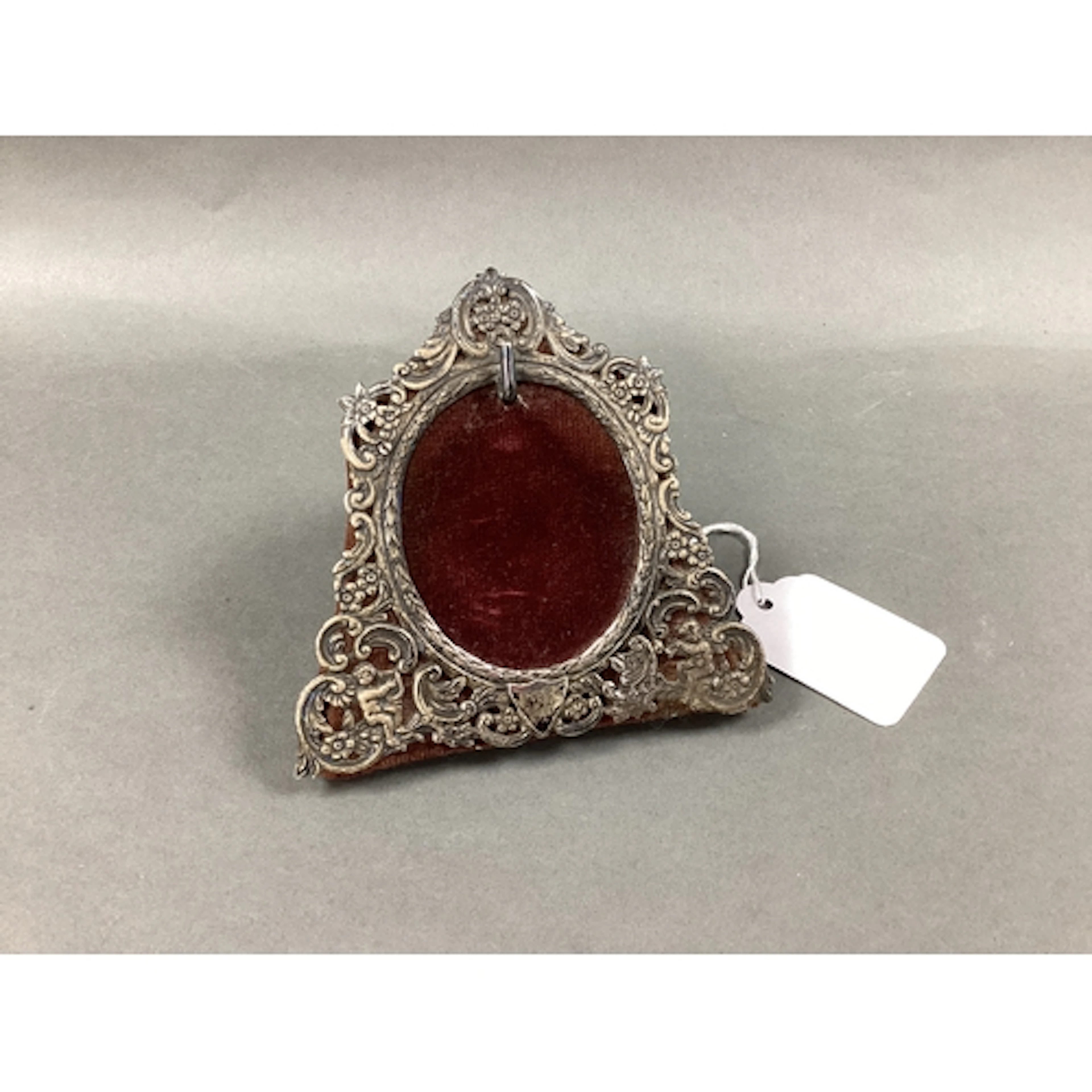 A Victorian Hallmarked Silver Mounted Pocket Watch Stand, Ro...