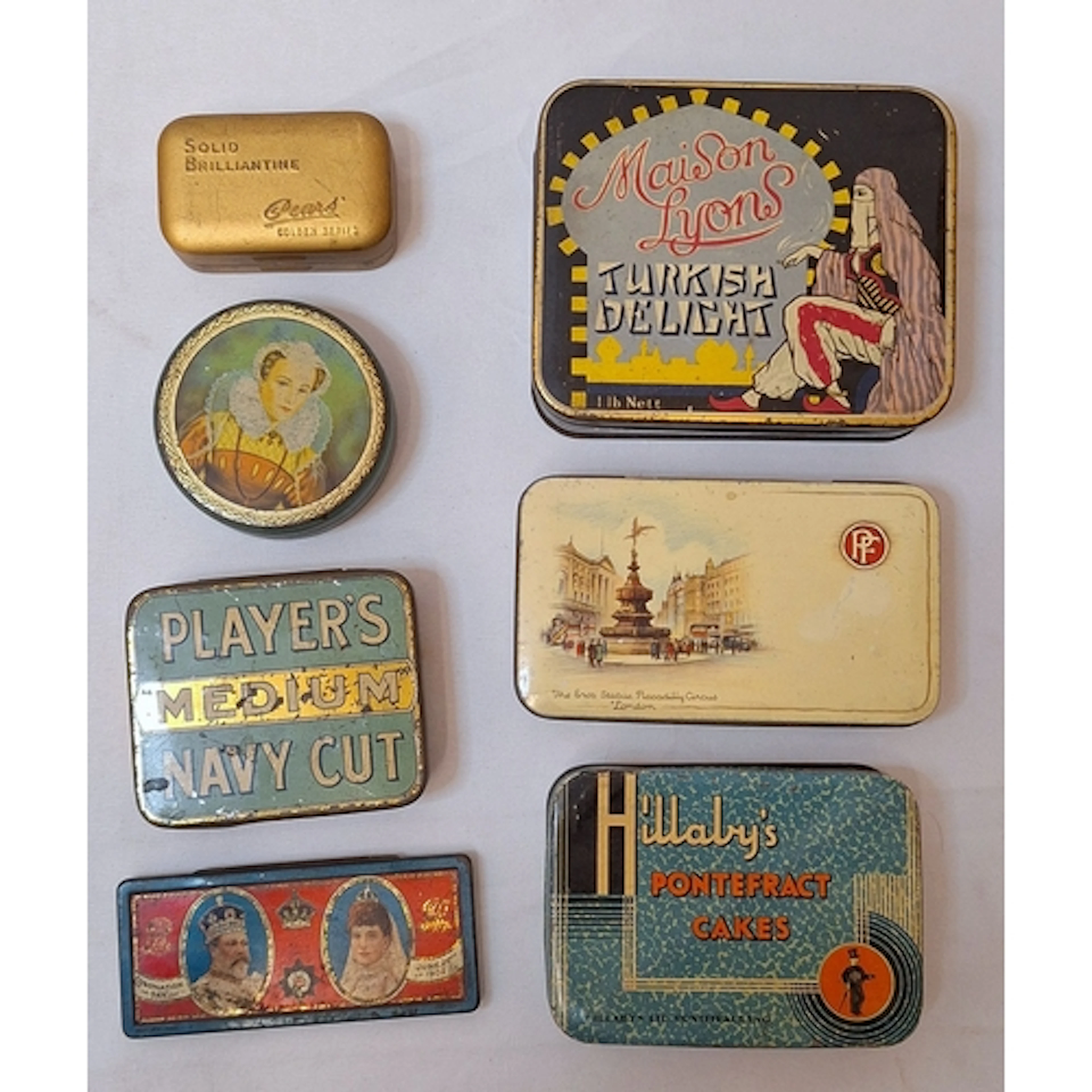 Vintage Advertising Tins incl. Pears soap, Players Navy Cut,...