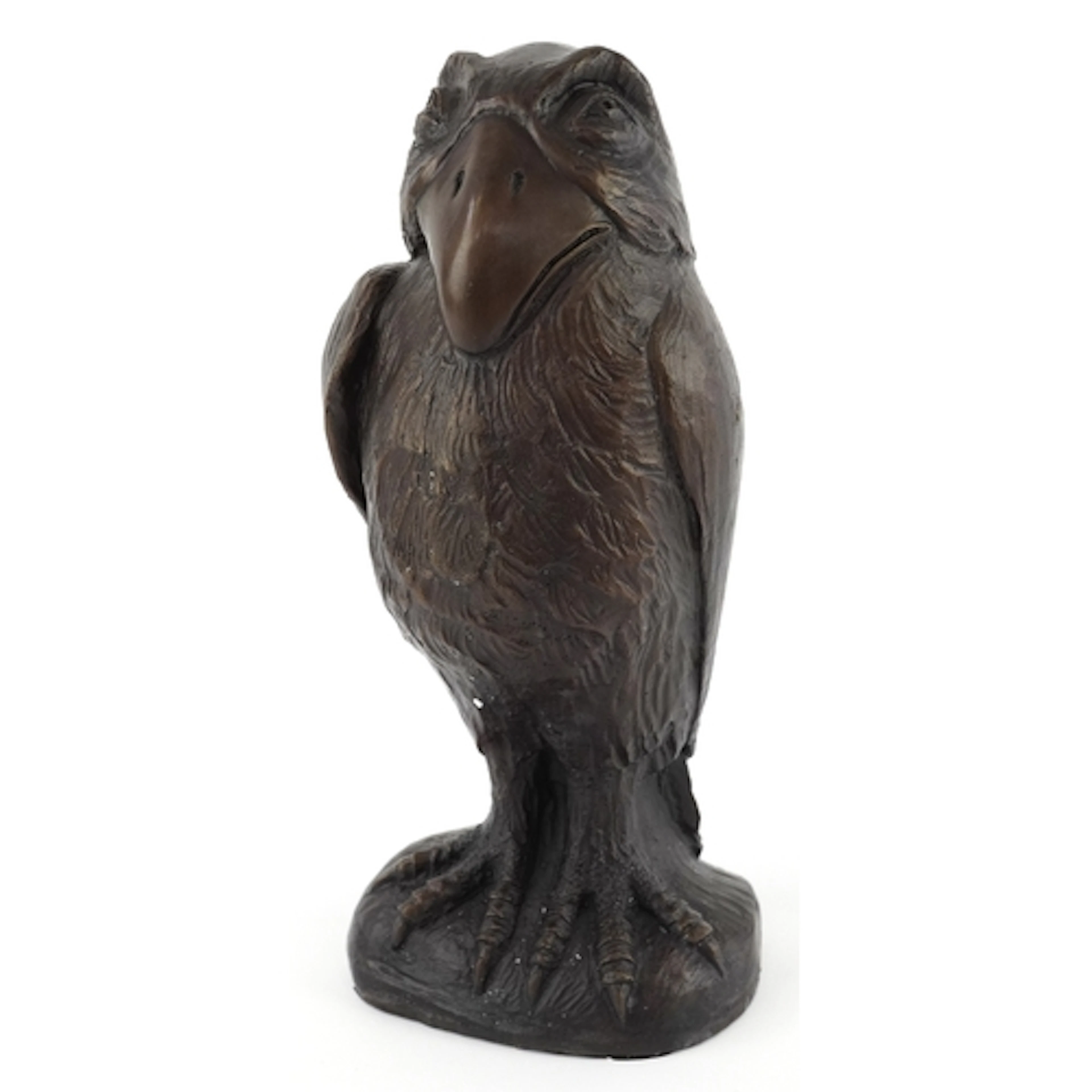 After Martin Brothers, patinated bronze grotesque Wally bird...