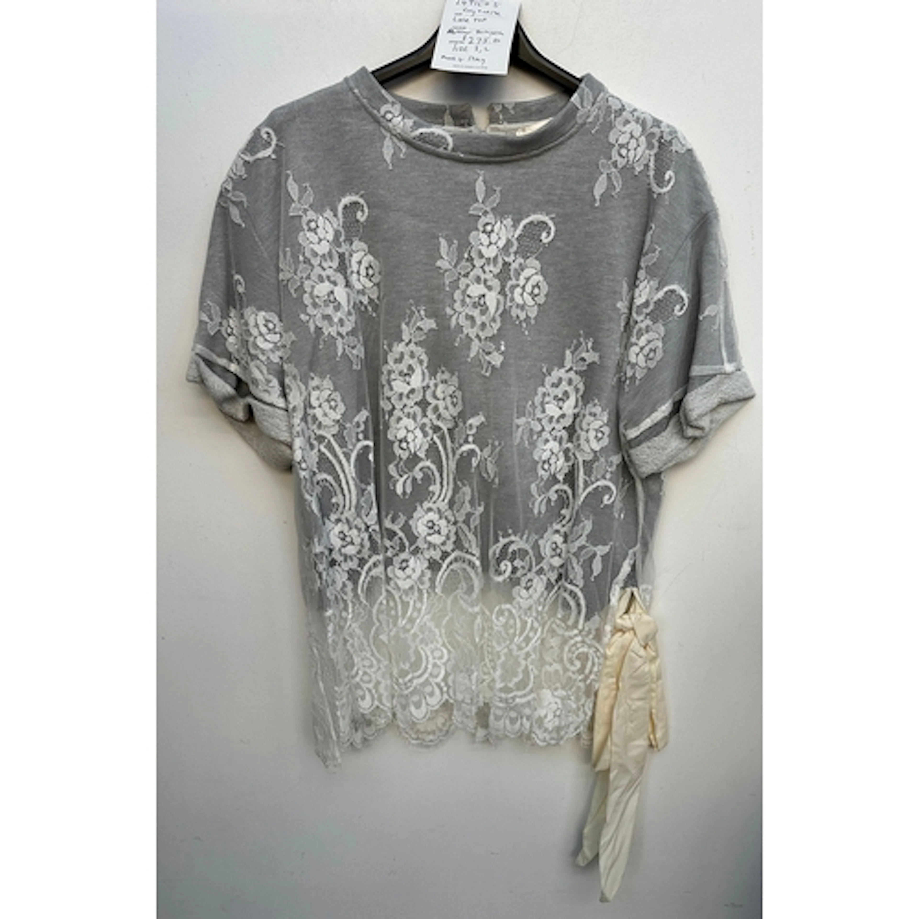 Andrew Majtenyi, NWT, a TILL.DA lace top, size S RRP £275