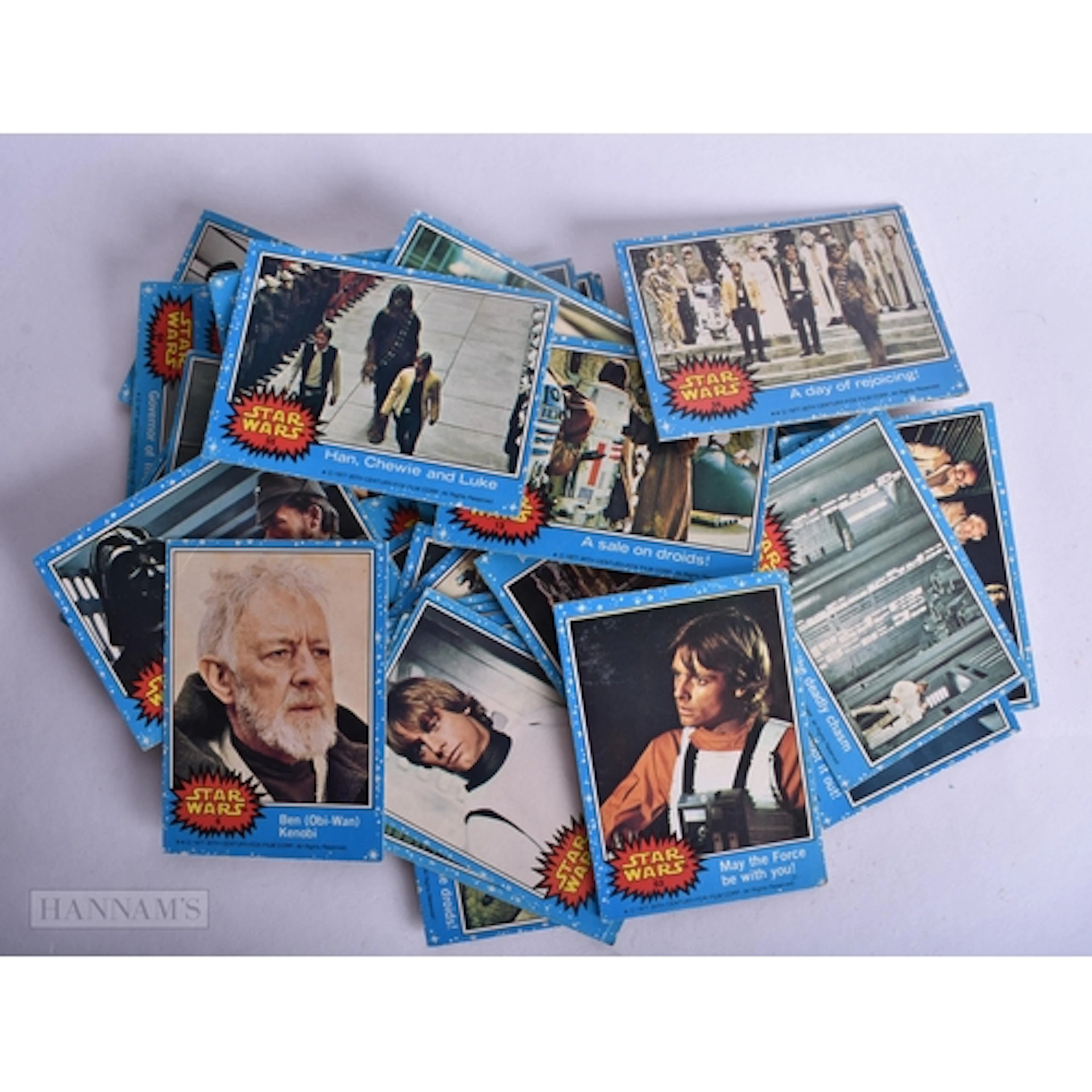 ASSORTED STAR WARS 1977 TOPPS CARDS. (qty)
