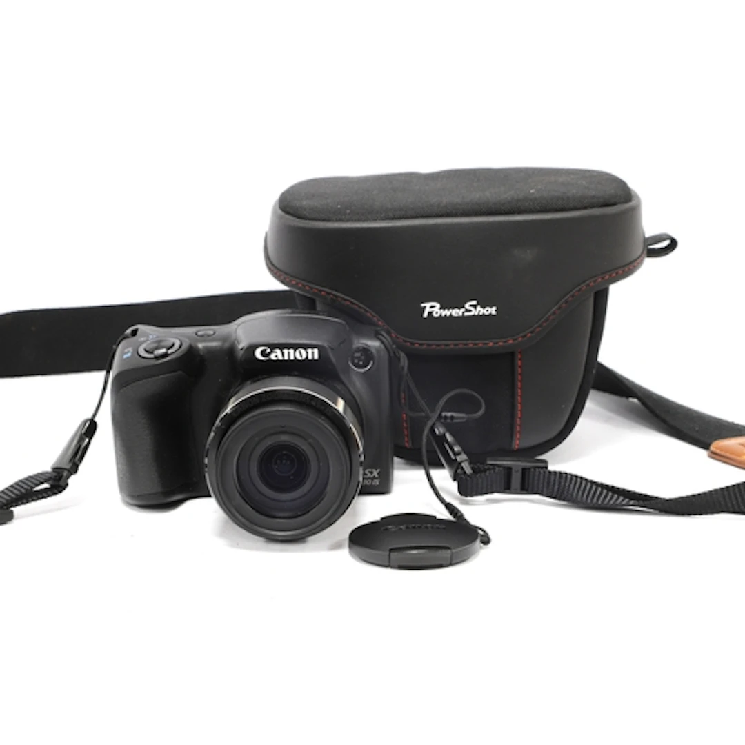 Canon PowerShot SX430 IS Digital Bridge Camera in fitted bra...