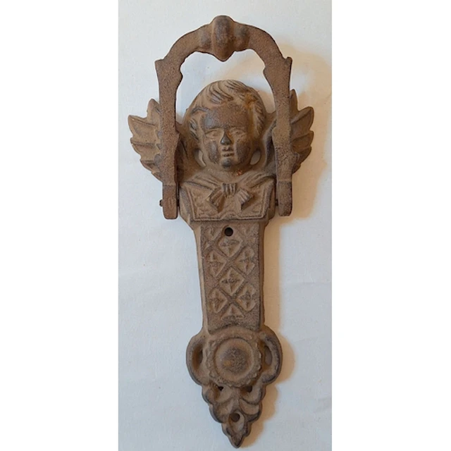 Cast Iron Door Knocker in the form of a cherub/angel approx....