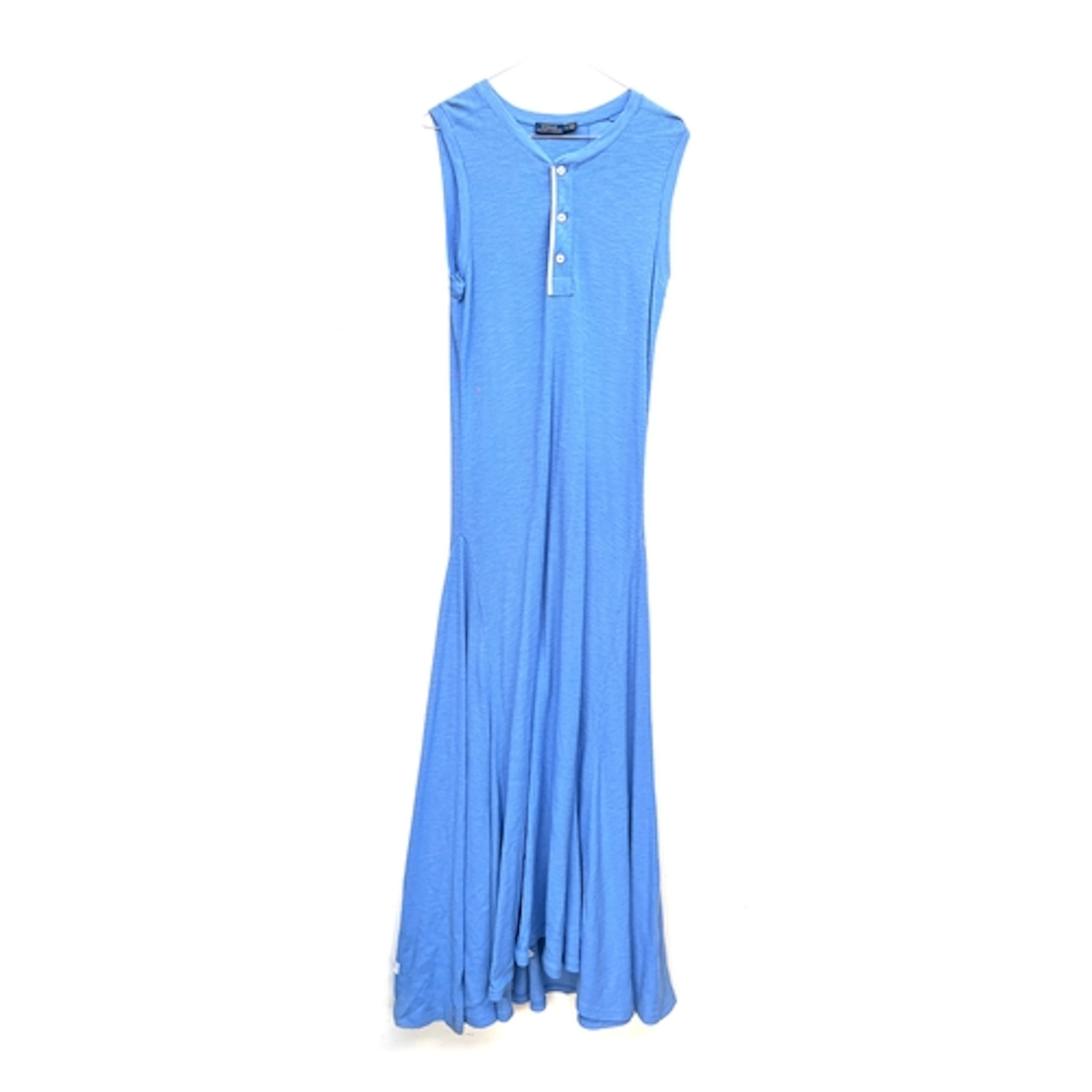A Polo Ralph Lauren cornflower blue sleeveless cotton dress,...