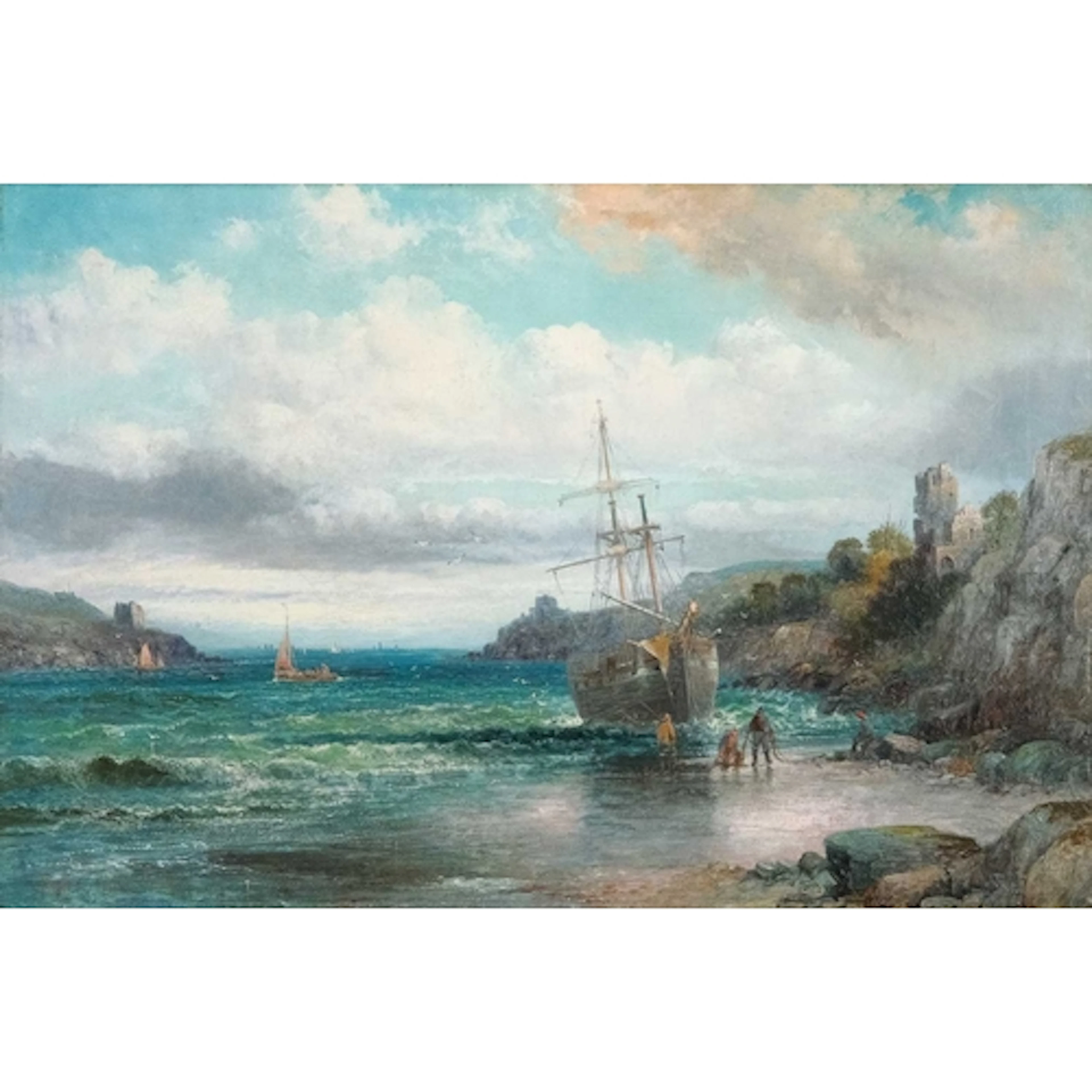 William Georges THORNLEY (1857-1935) Fowey, Cornwall Oil on ...